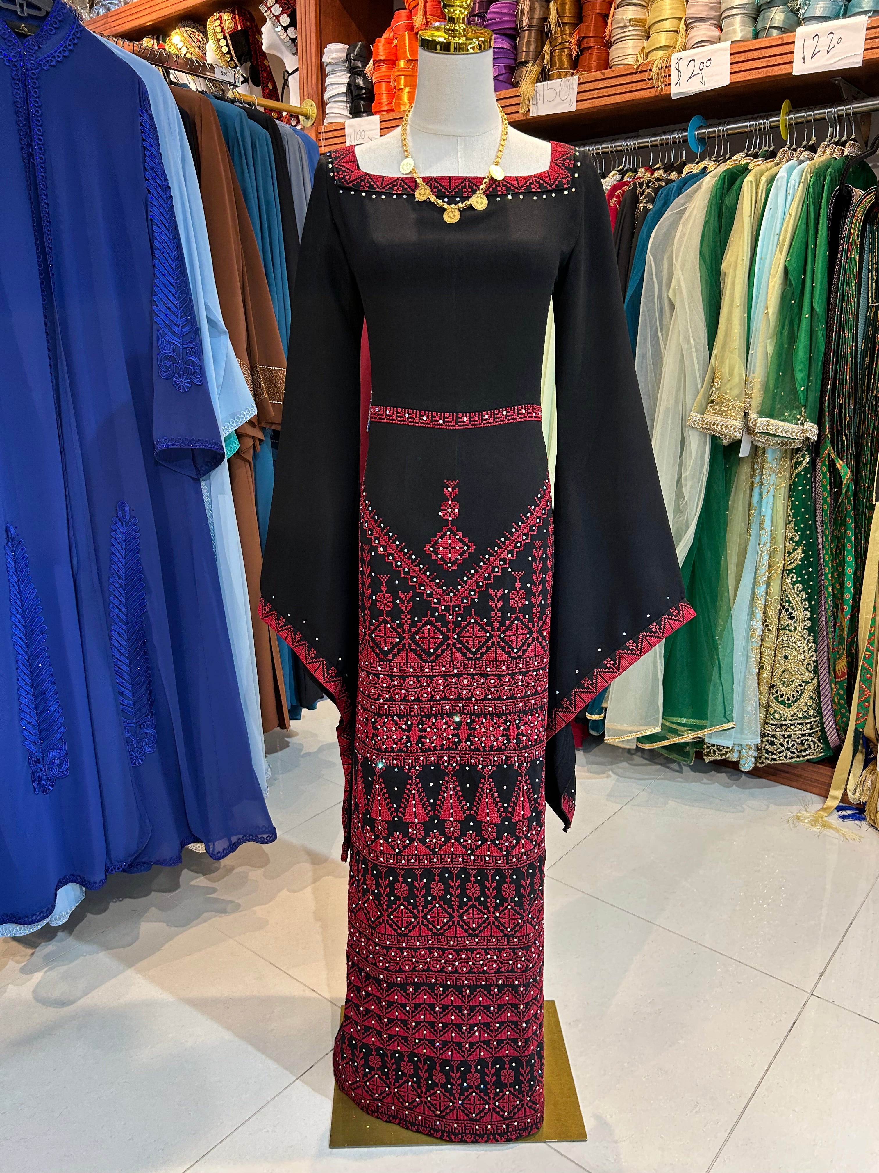 sachin and babi light blue dress Drawing of an elegant black and red dress with lace details and a flowing  train on a mannequin. on Craiyon