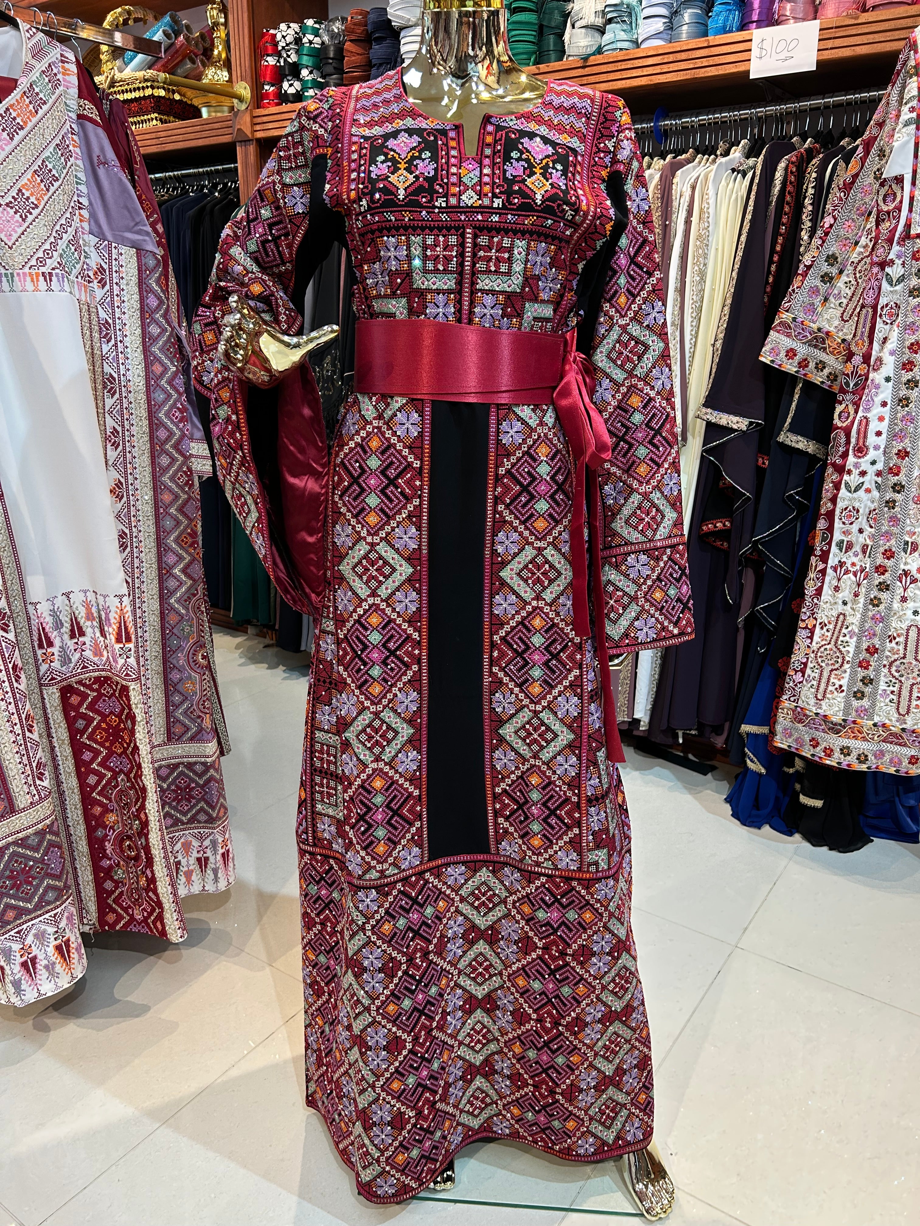 Mixed Colored Red Thobe