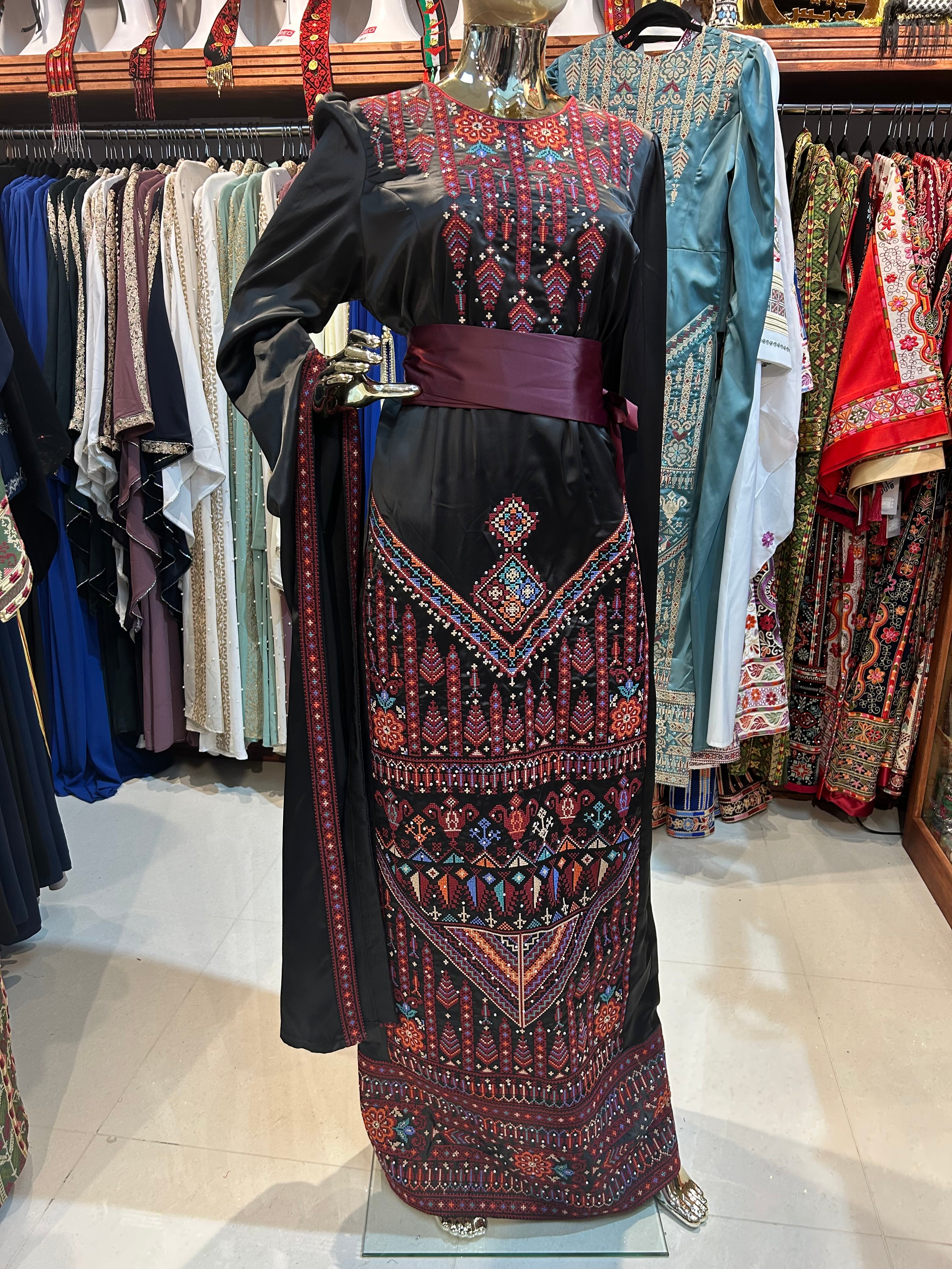 Elegant Black Thobe