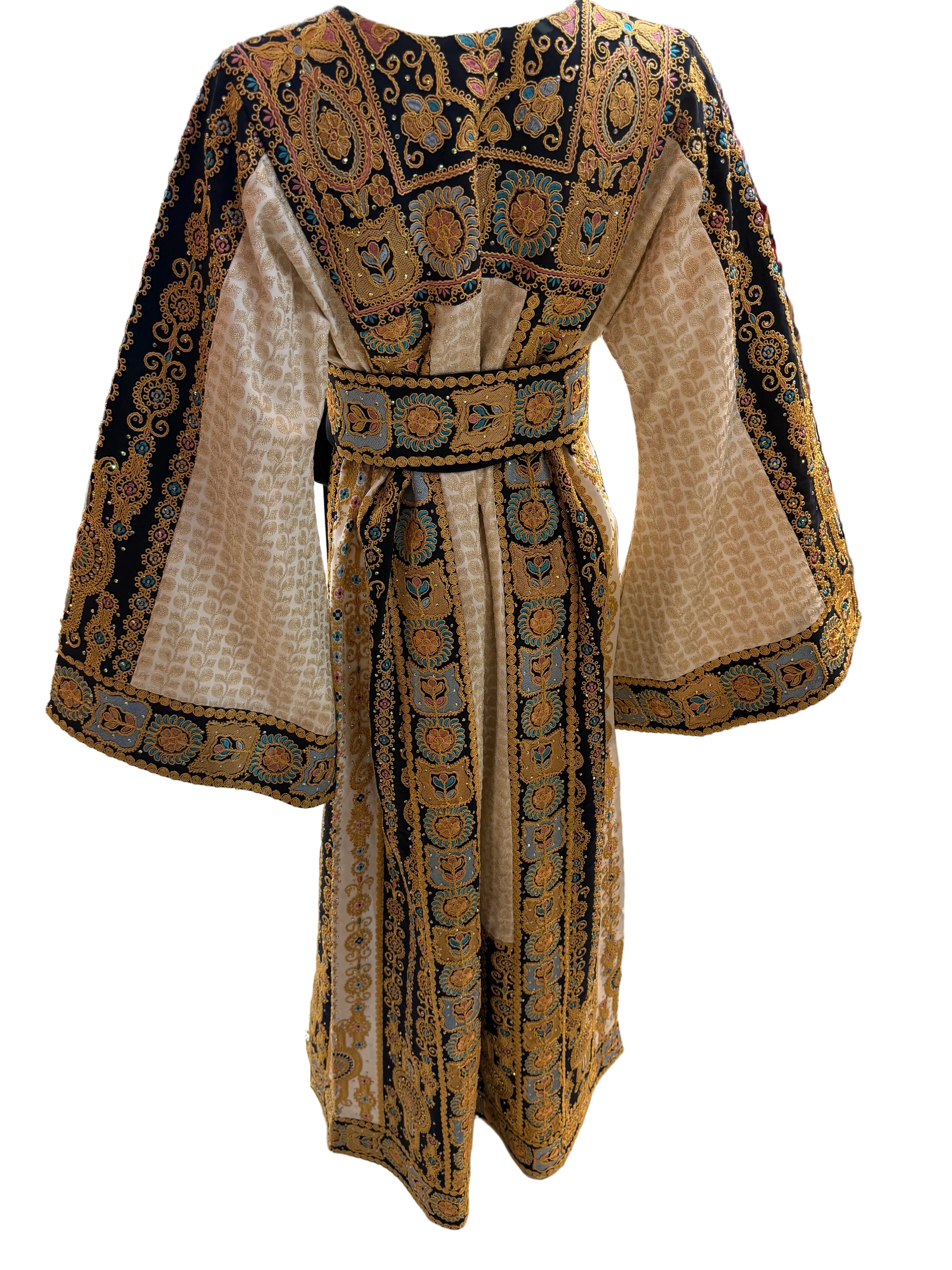 Blue & Gold Aghabani Thobe