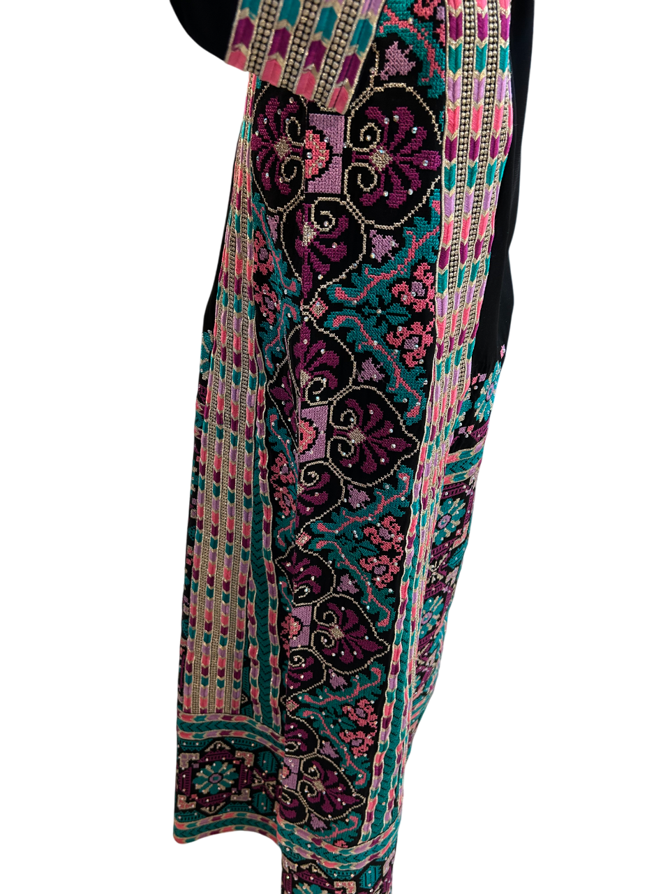 Elegant Black & Blue Thobe