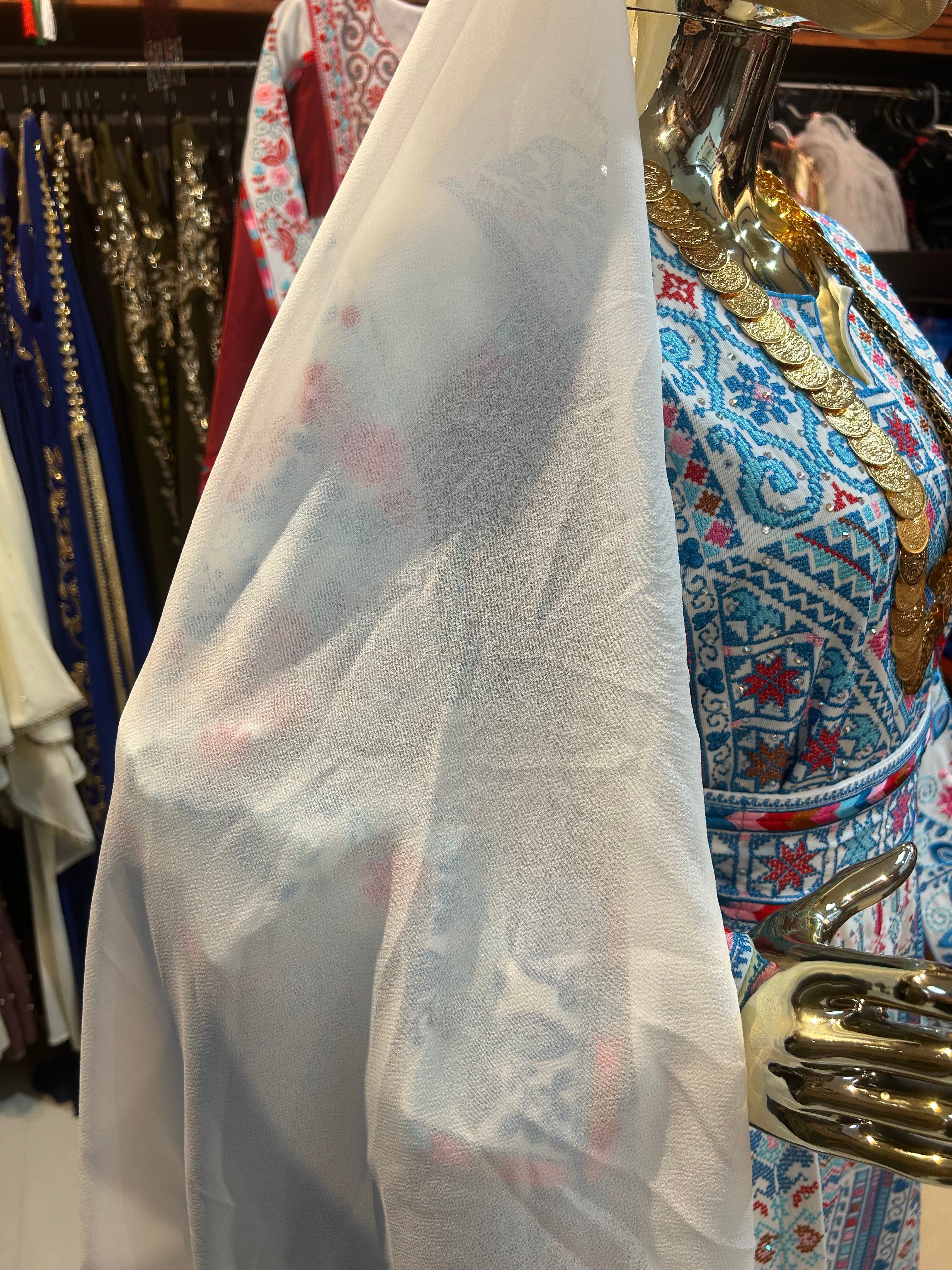 Mixed Colored Blue Thobe