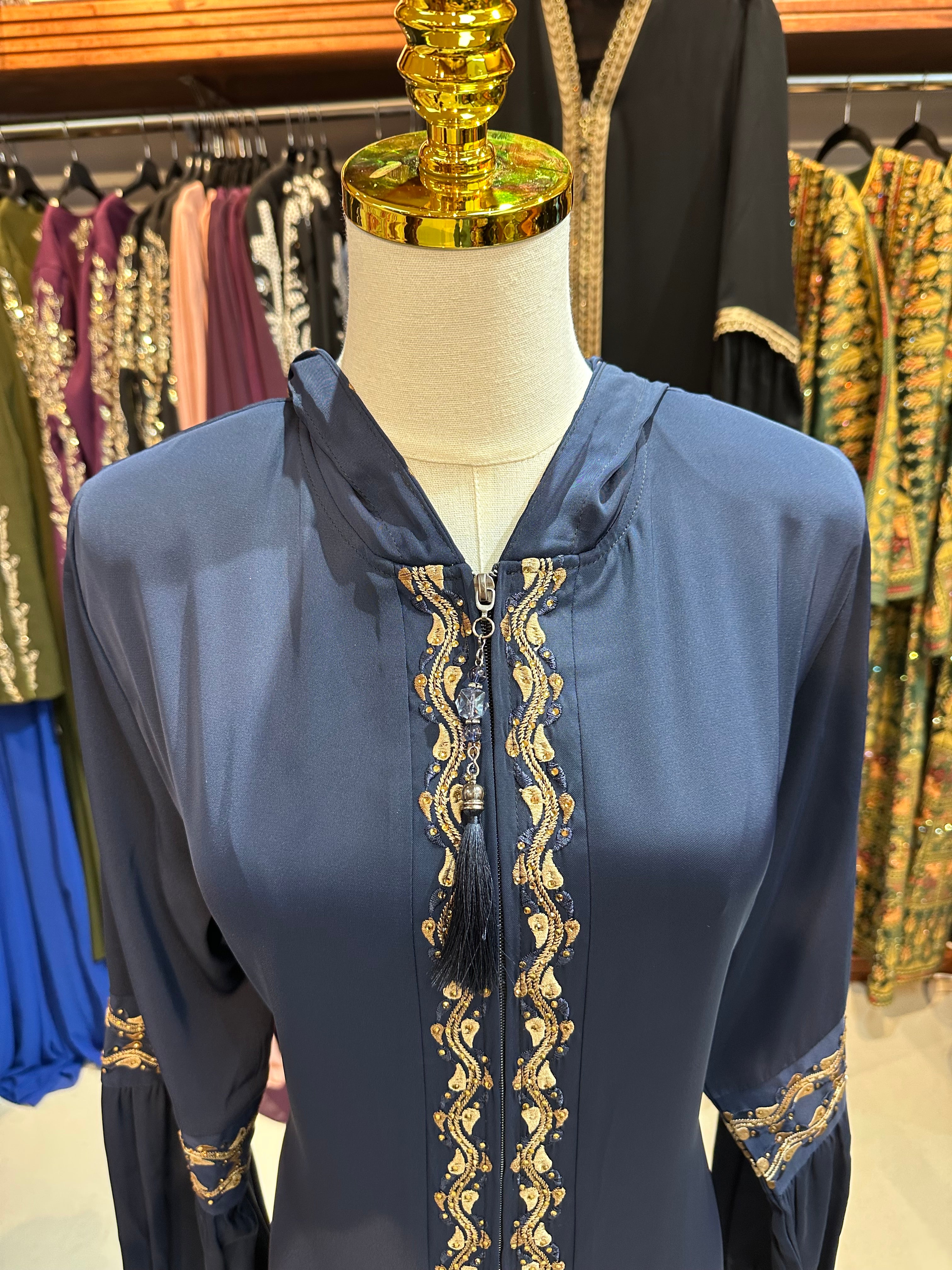 Elegant One-Piece Abaya W/ Hood