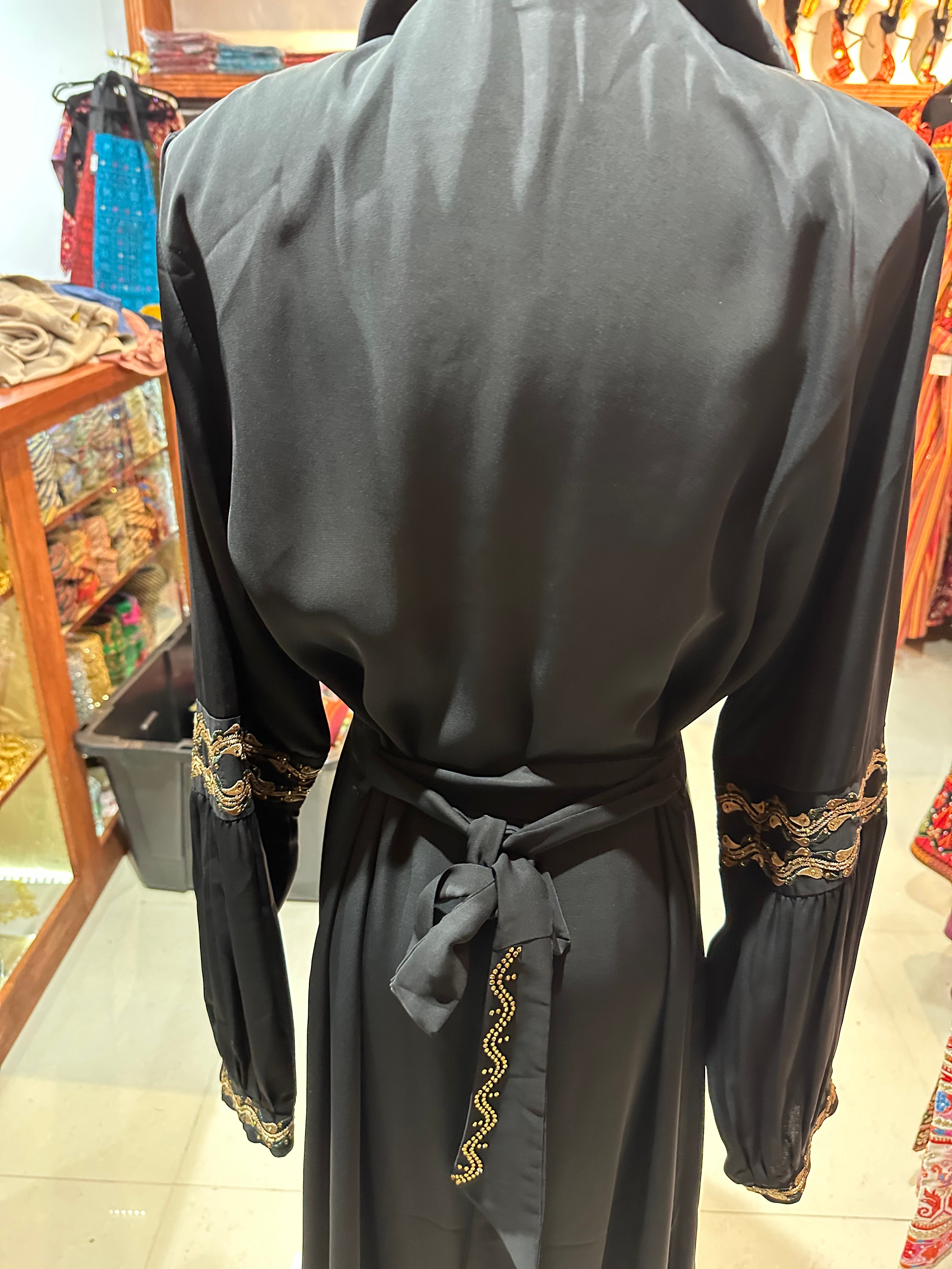 Elegant One-Piece Abaya W/ Hood