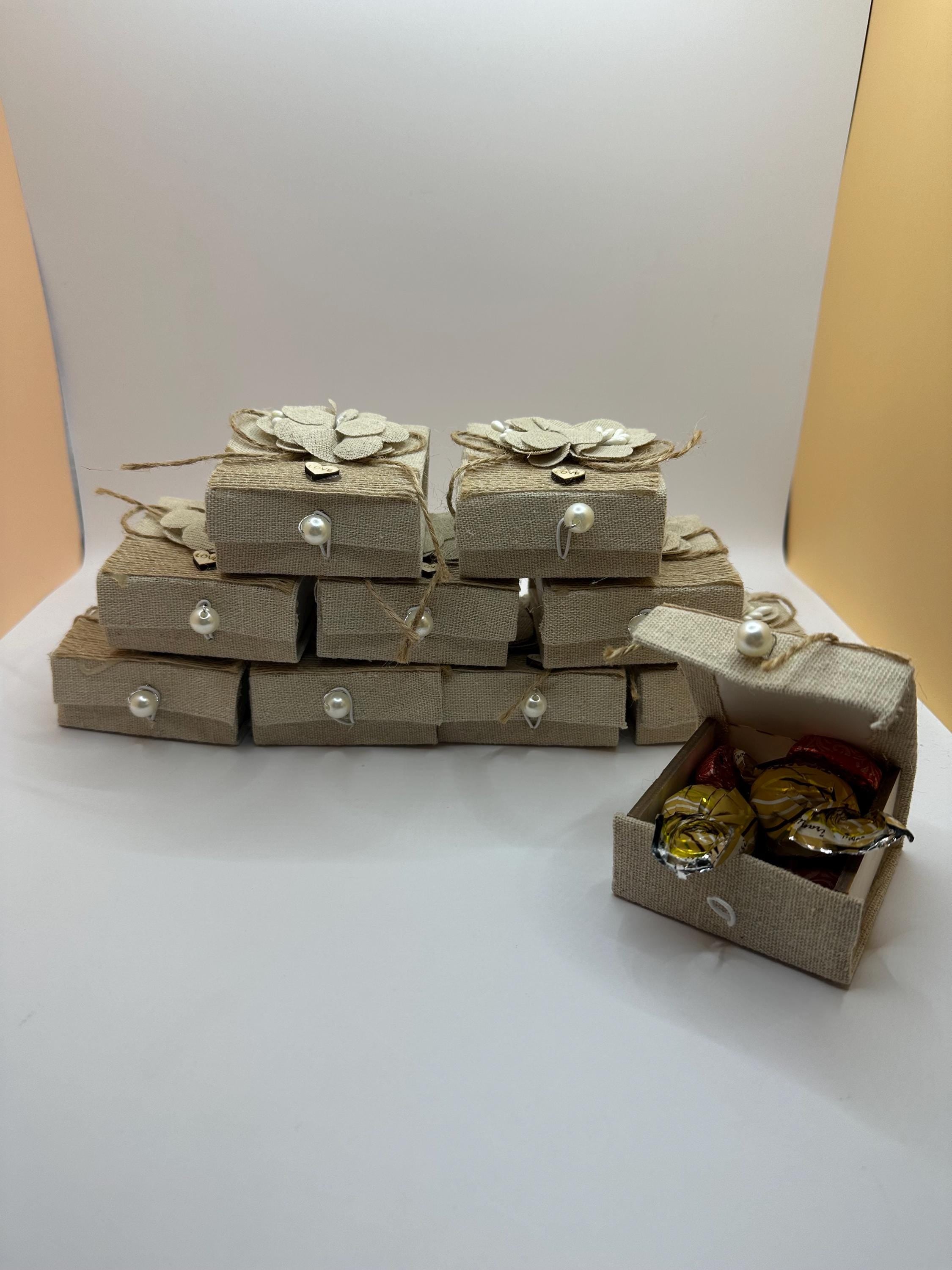 Henna Favor gift box | Comes in a set of 12 | perfect for Henna Party’s, Wedding’s, Bridal showers & more | Candy is not included.