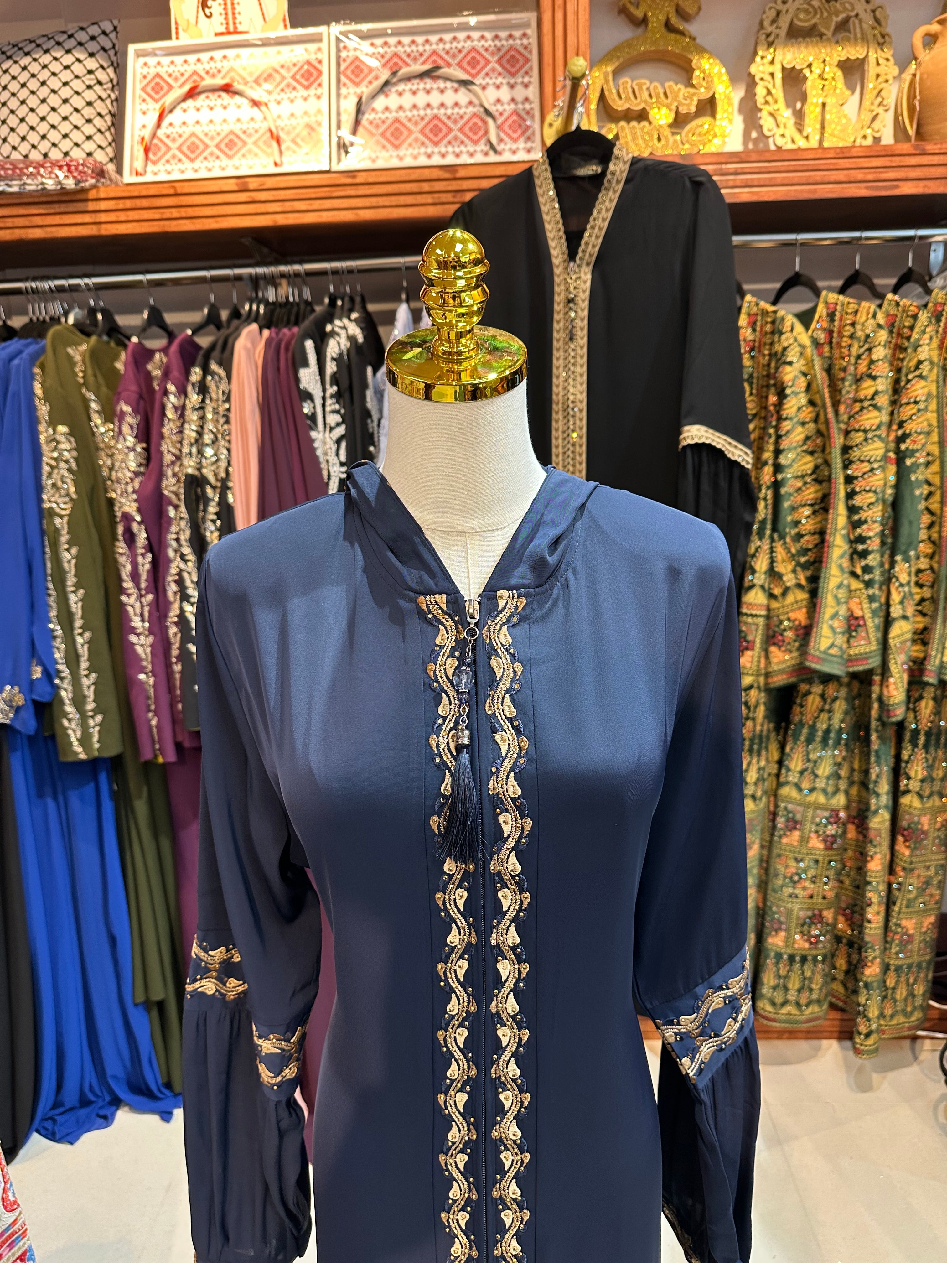 Elegant One-Piece Abaya W/ Hood