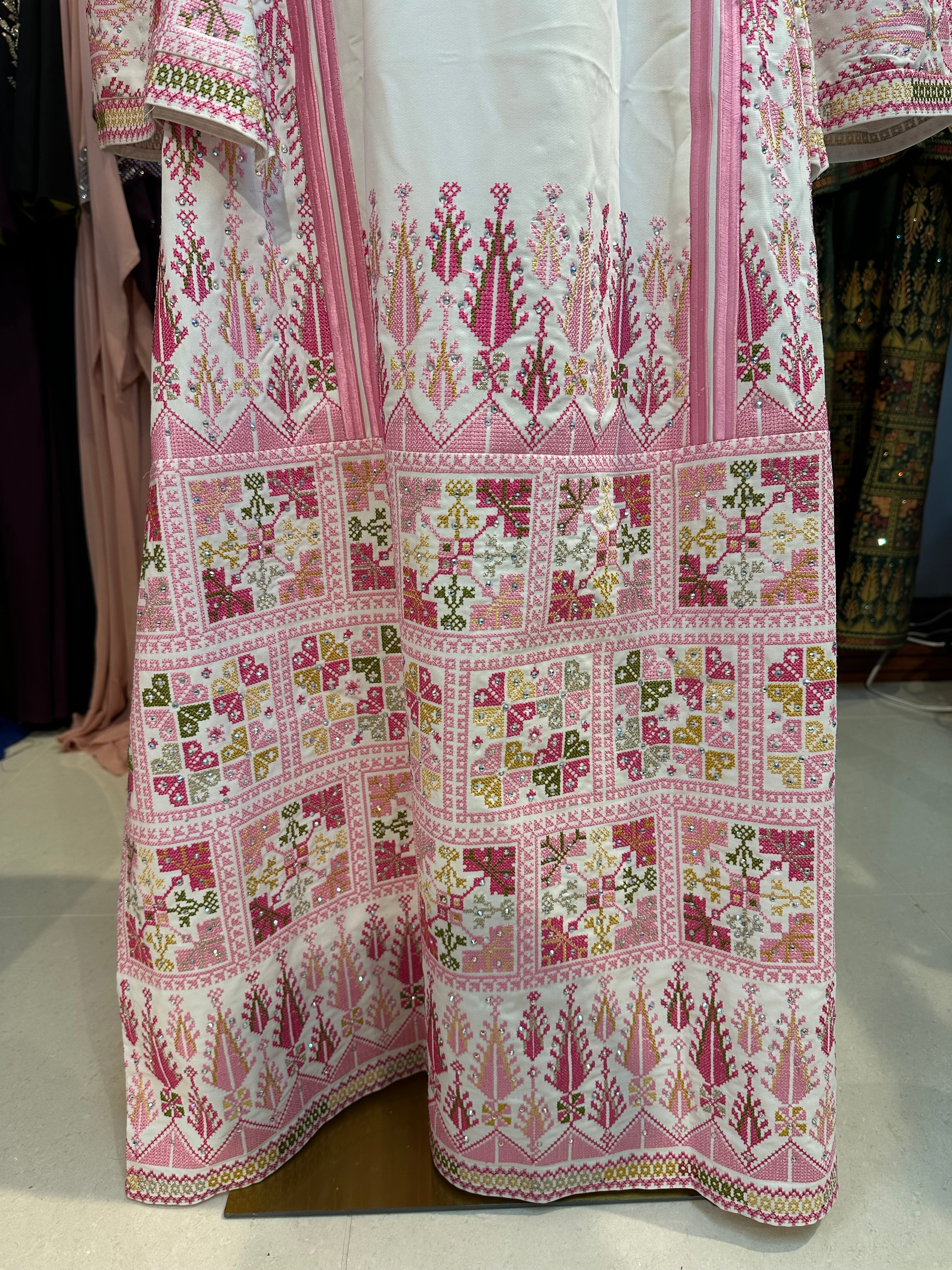 Colorfull Thobe Elegant Pink Thobe