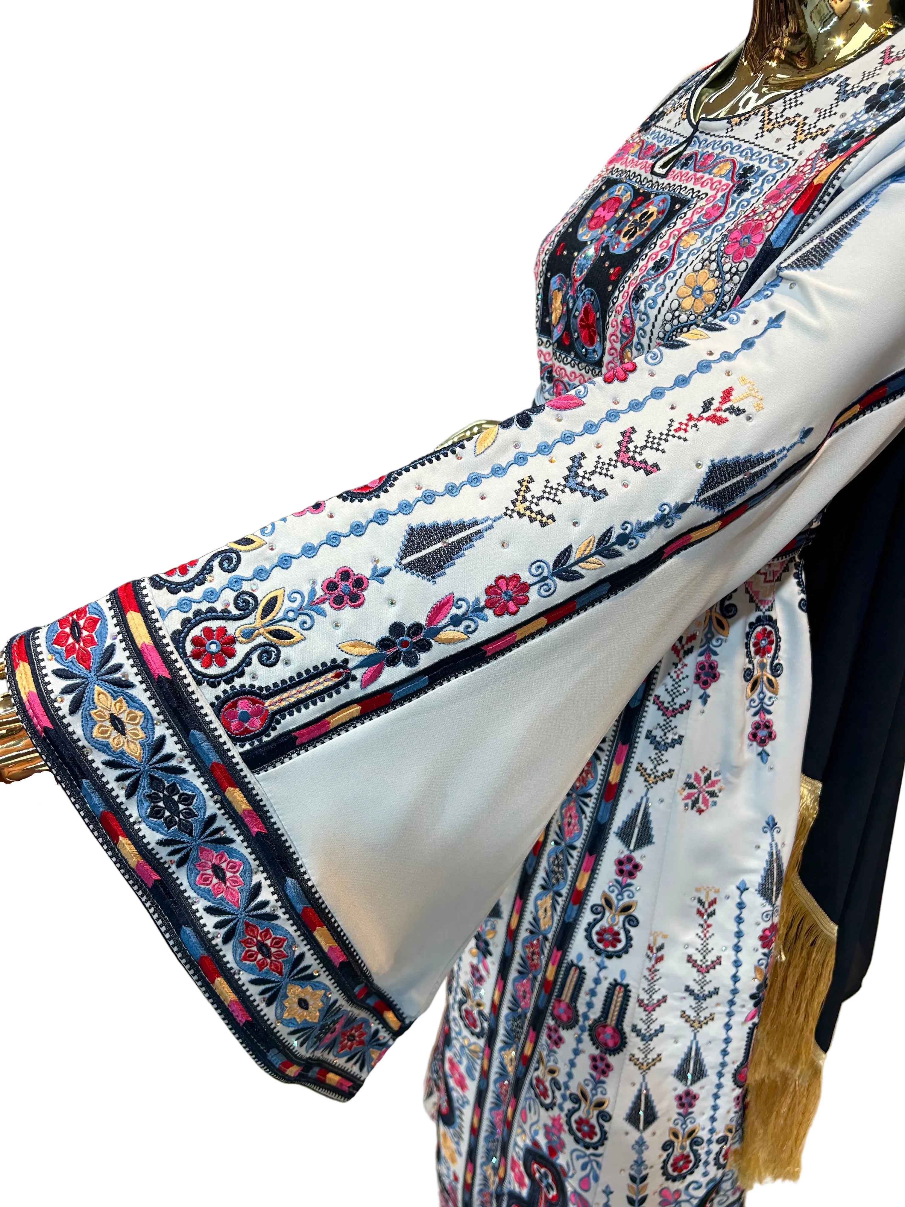 Elegant Pink Malaka Thobe W/Shall