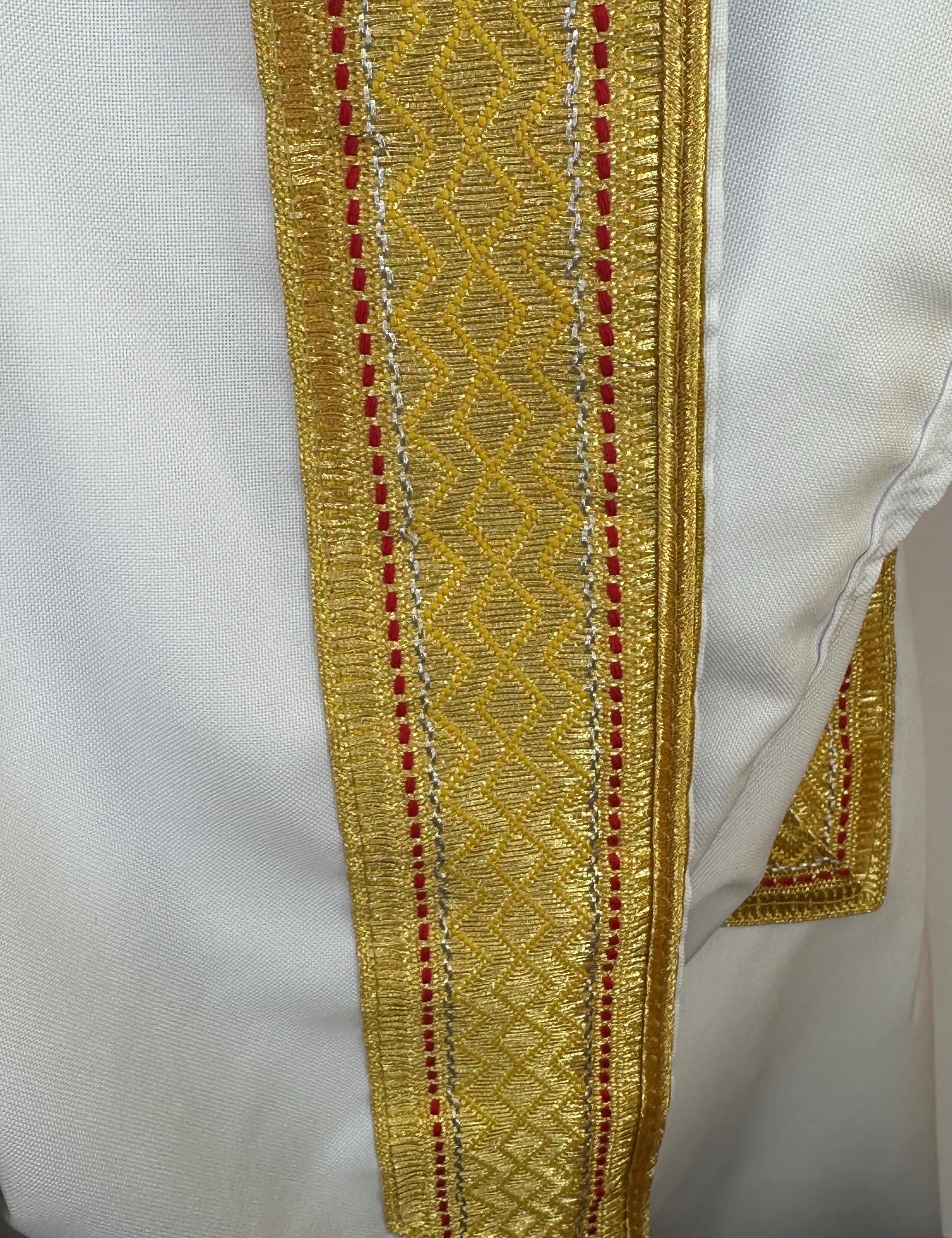 Men's Abaya (Bisht) - White Arab Cloak | 149cm/58inch