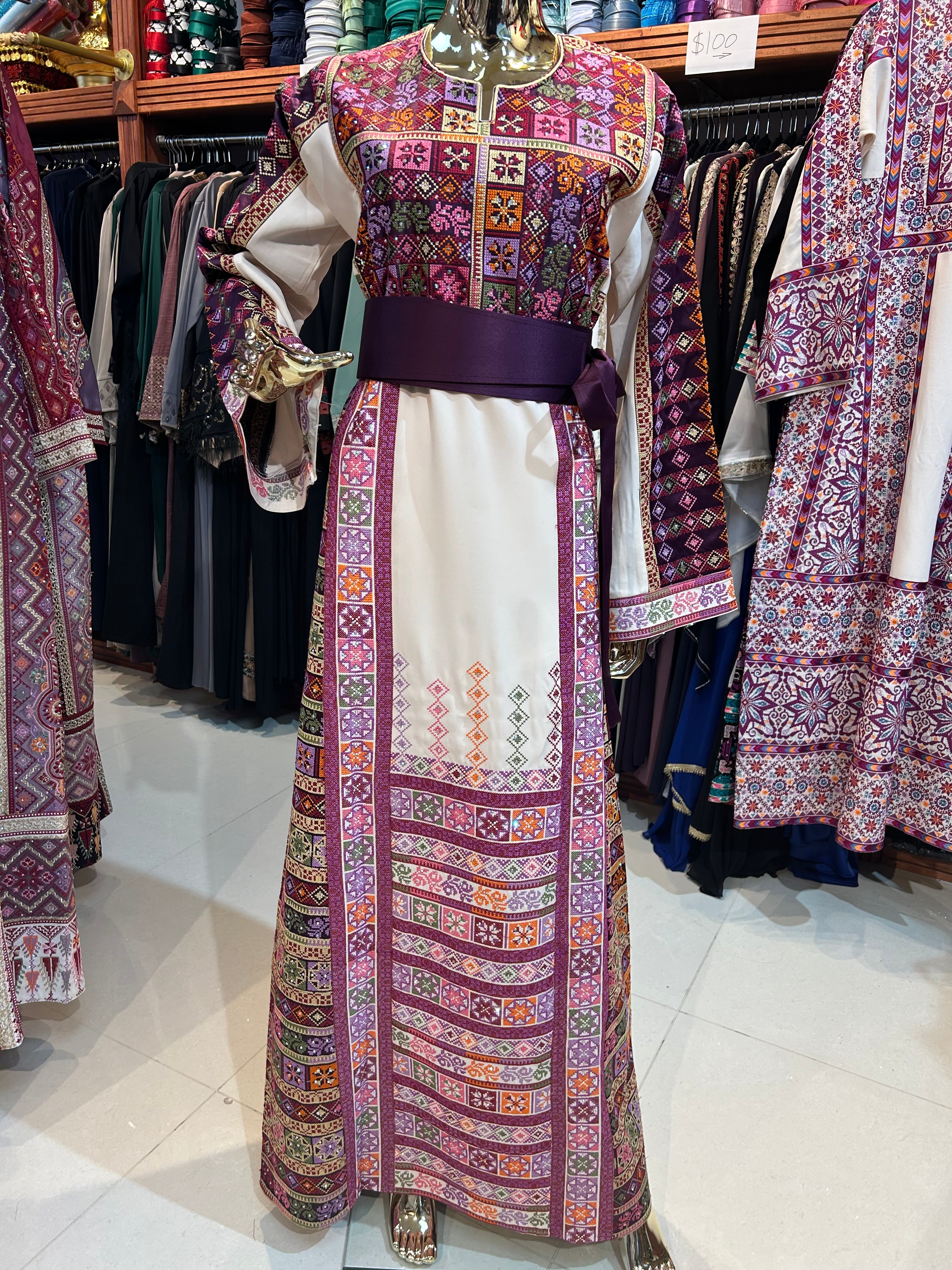 Elegant Purple Thobe