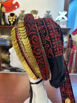 Embroidered Awka with Hand Stitched Coins