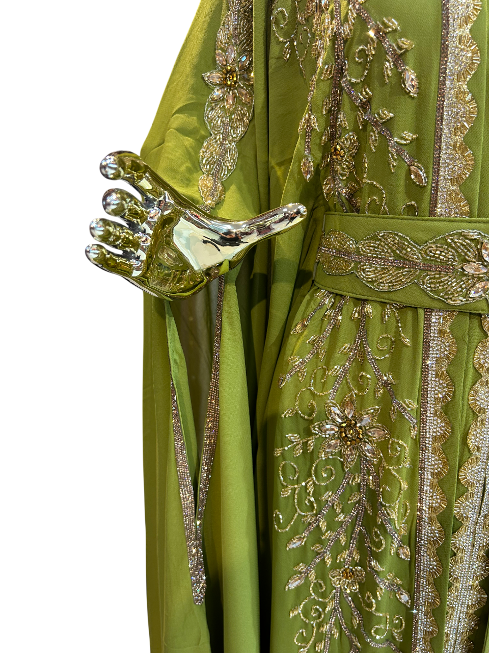 Elegant Green Kaftan