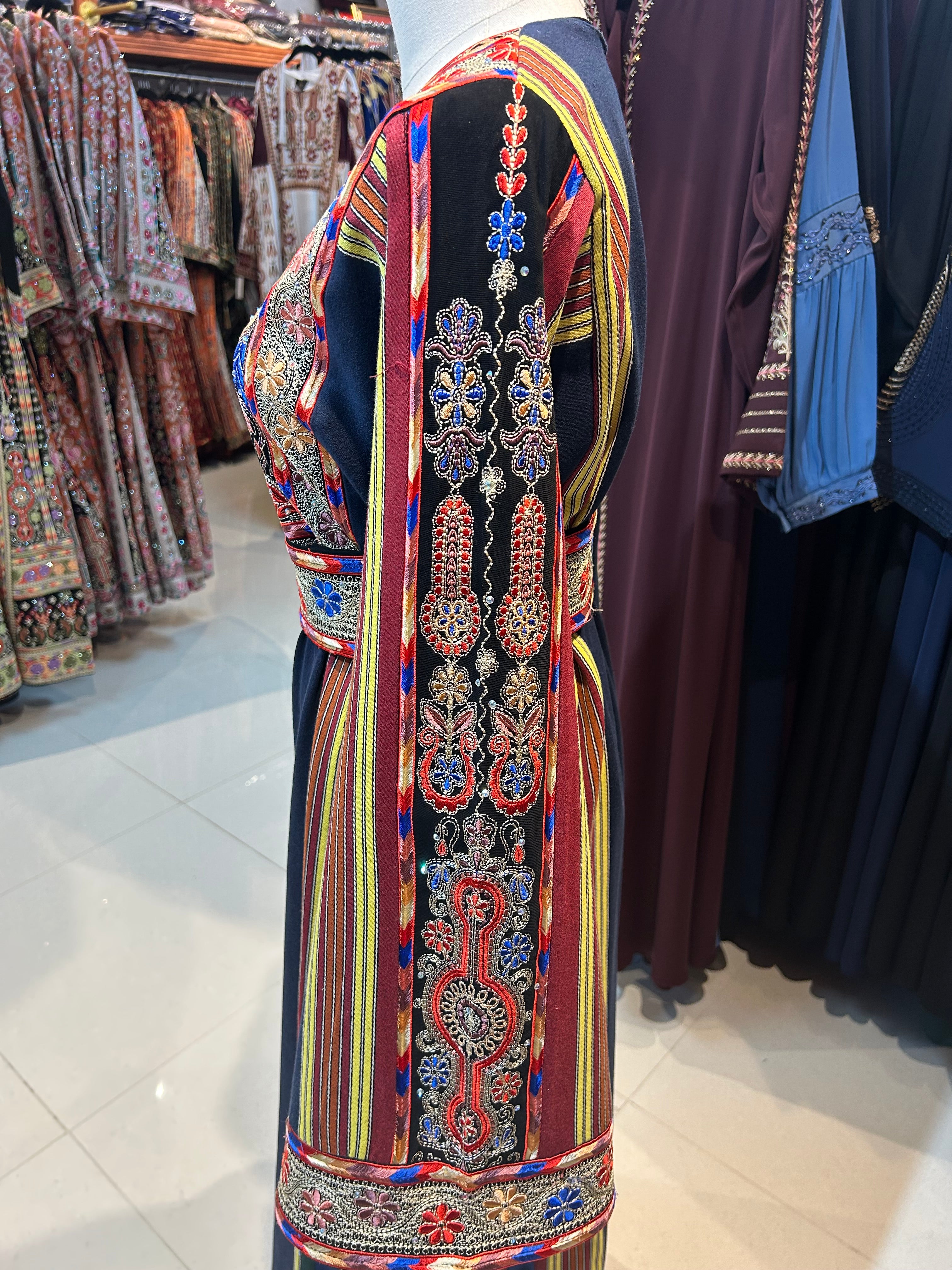 Dark Blue Majdalawi Thobe