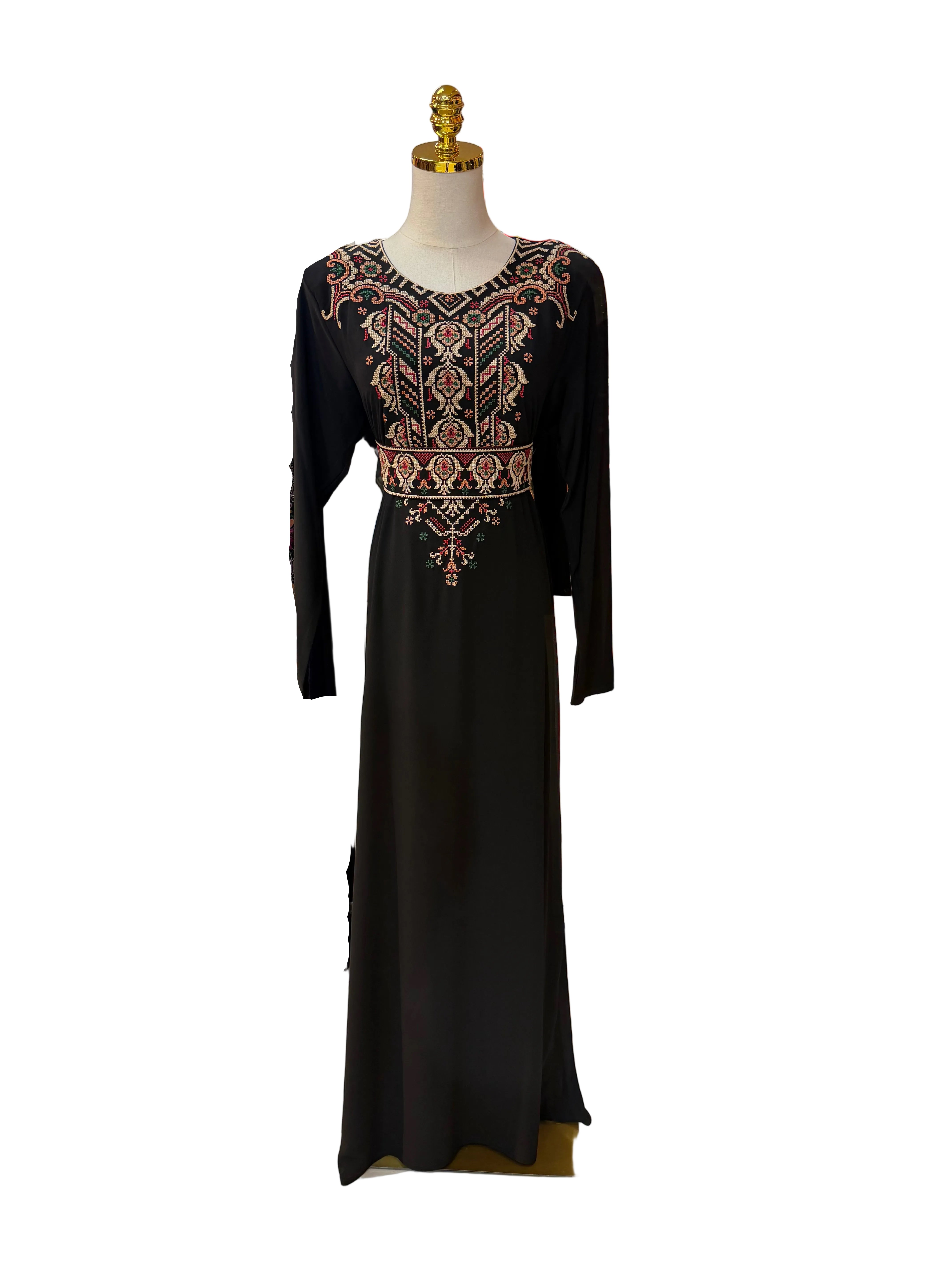 Black & White 2-piece Abaya