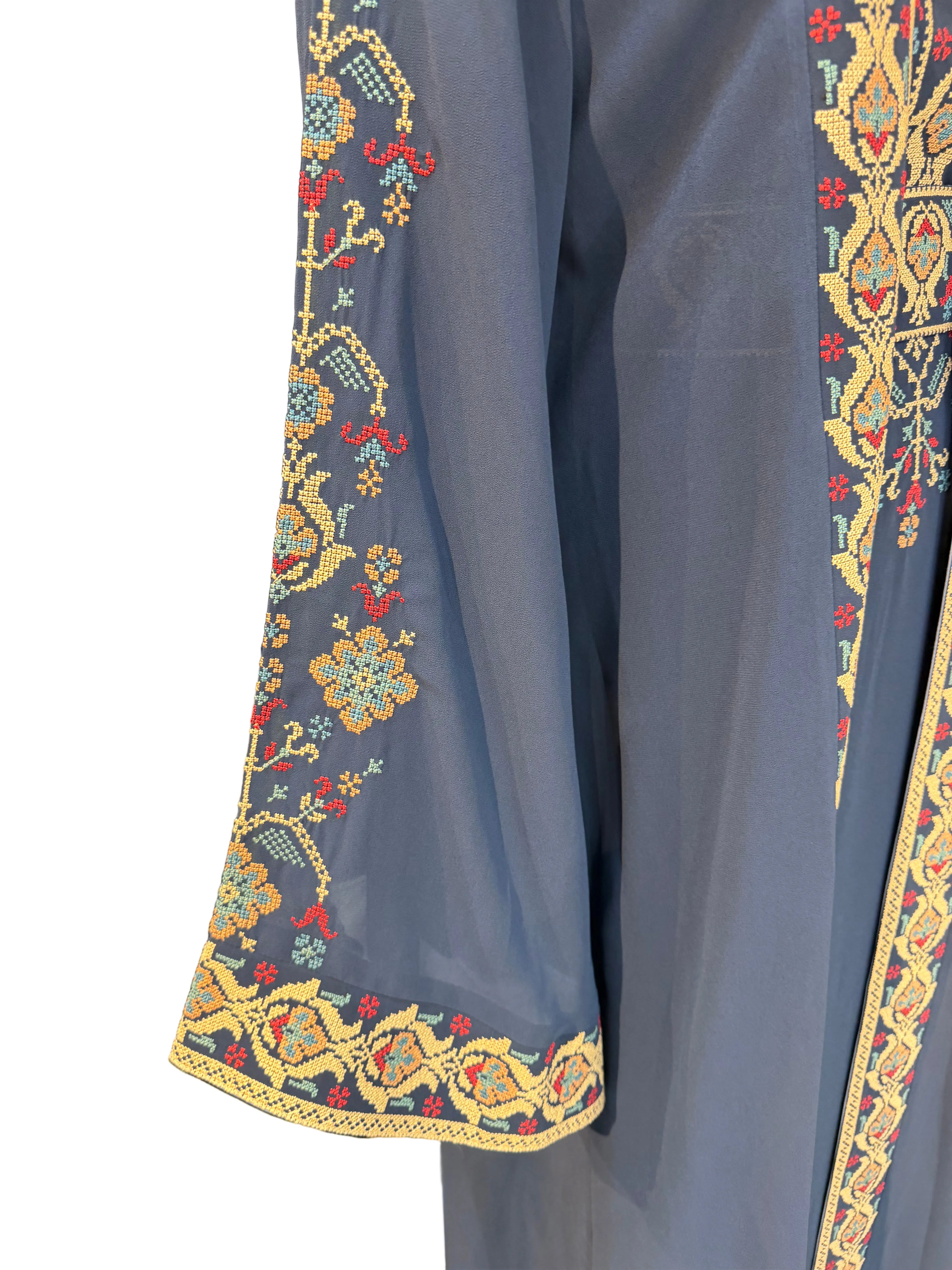 Navy Blue 2-piece Abaya