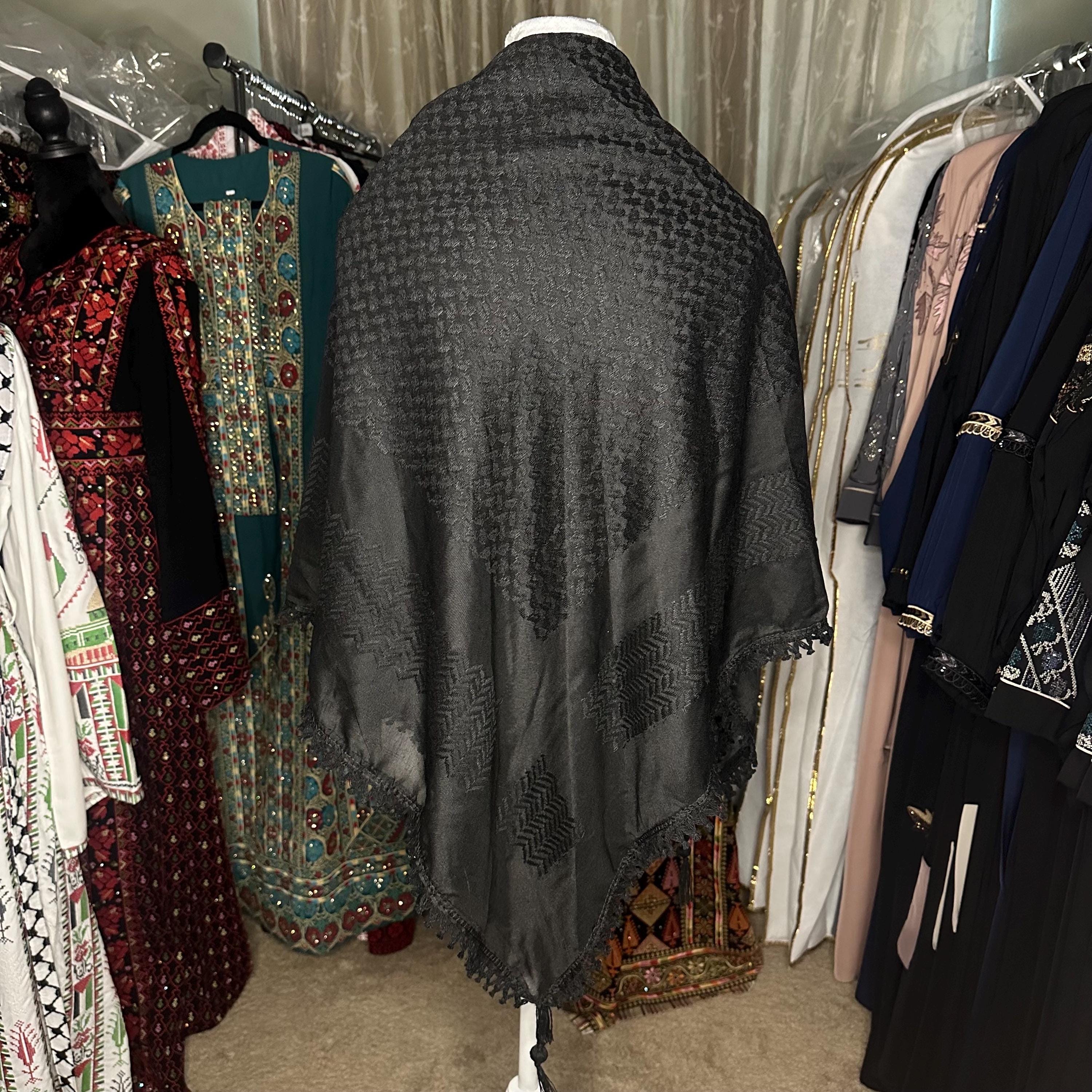 Traditional Keffiyeh/Hattah/shemagh scarf | made in Jordan | has a tassel | made for everyone | worn as a head scarf