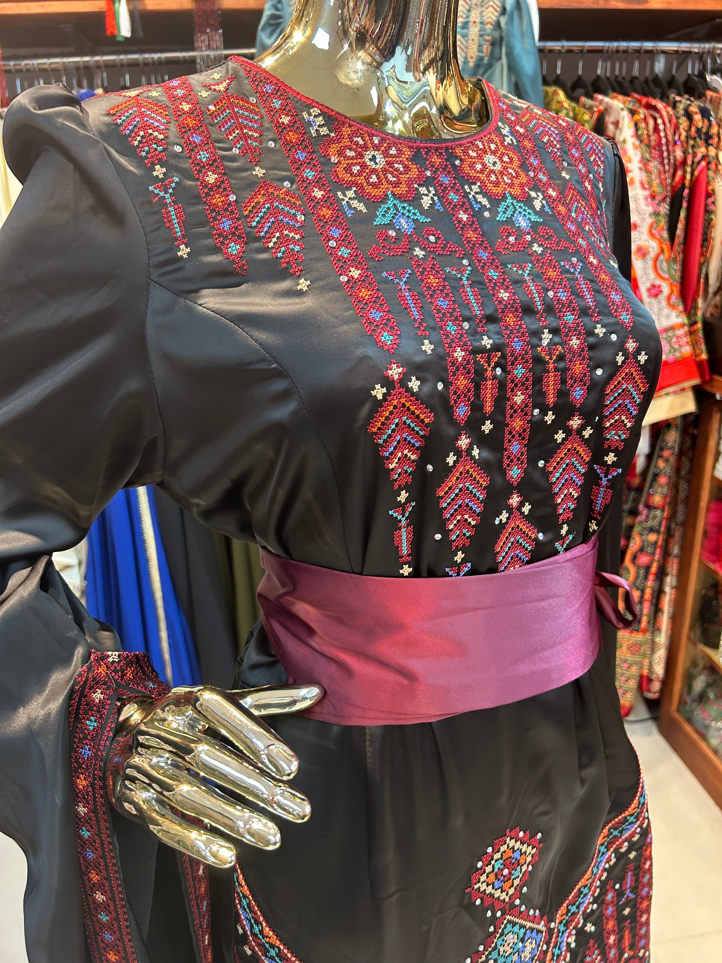 Elegant Black Thobe