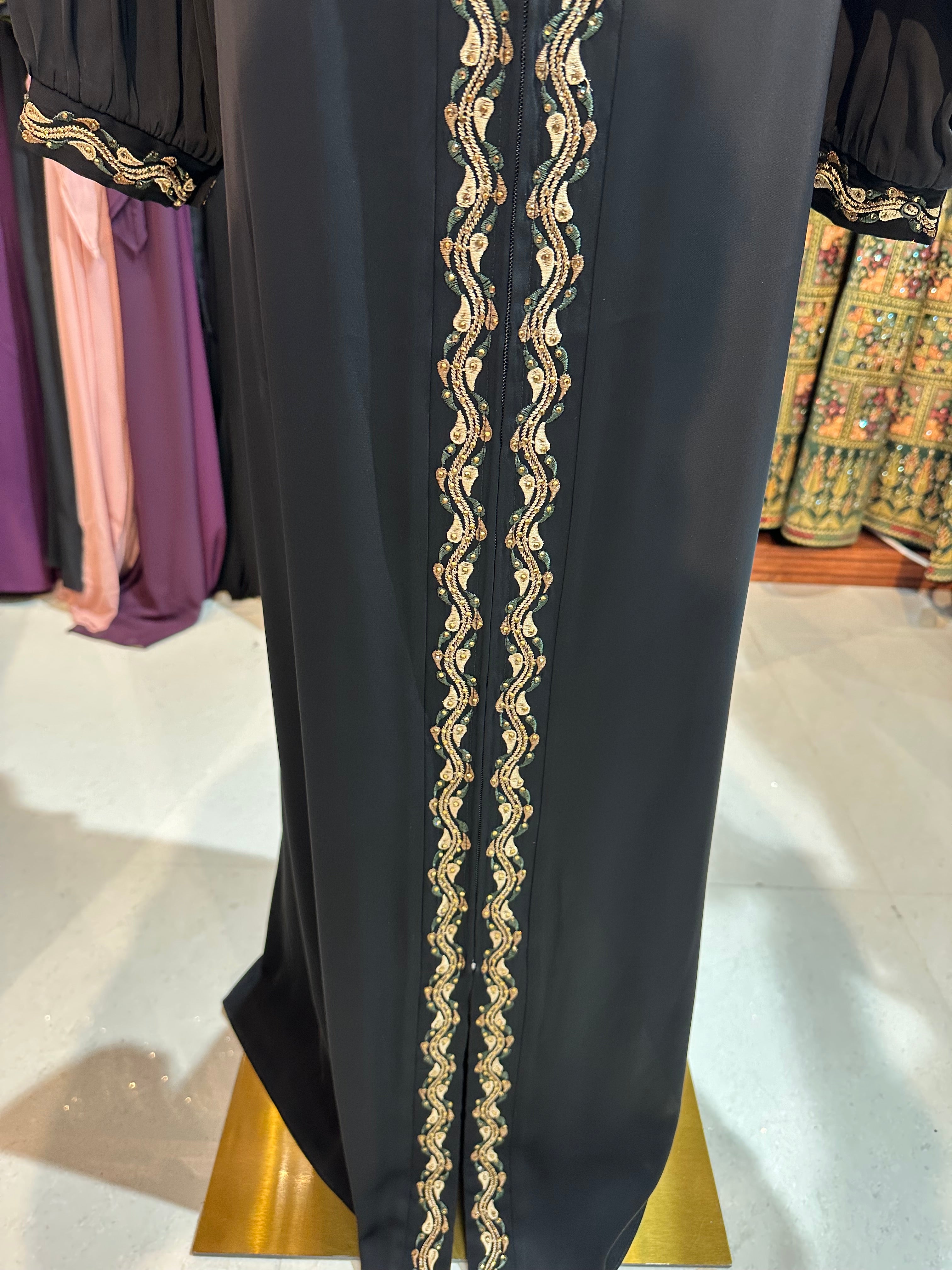 Elegant One-Piece Abaya W/ Hood