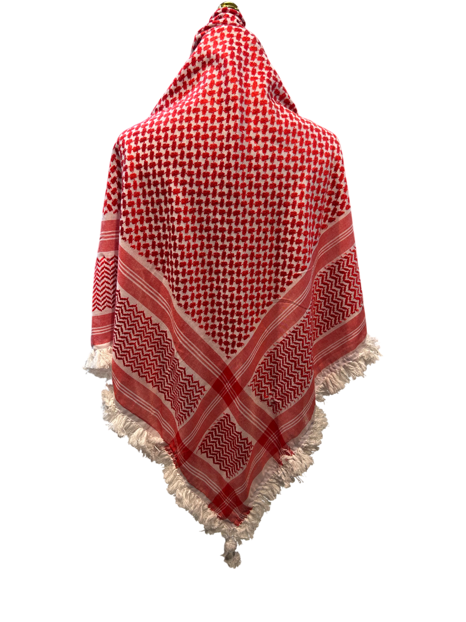 Arabian Keffiyeh/Hattah/shemagh scarf made in Jordan with tassel made for Men & Women worn as a head scarf
