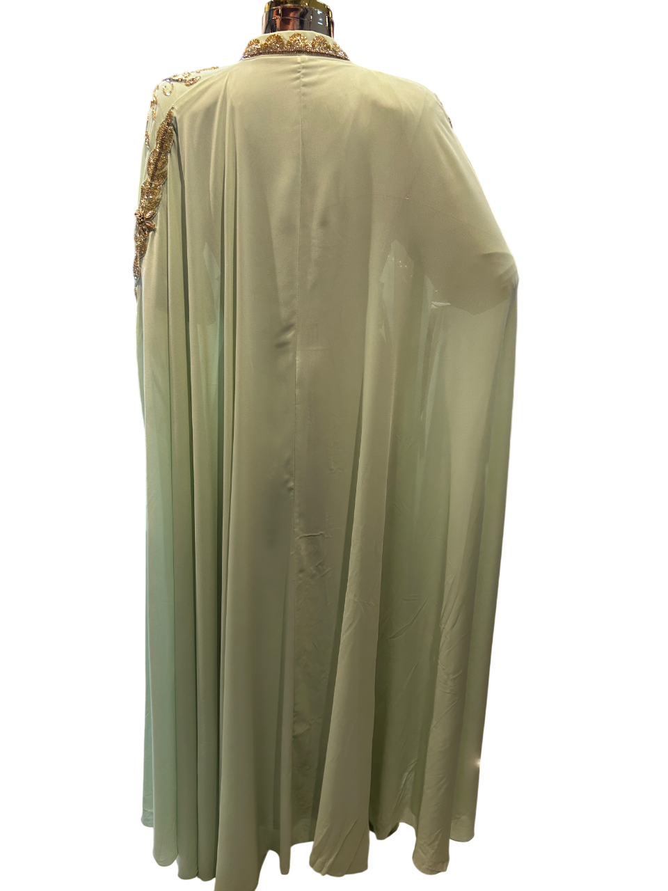 Elegant Mint Green Kaftan