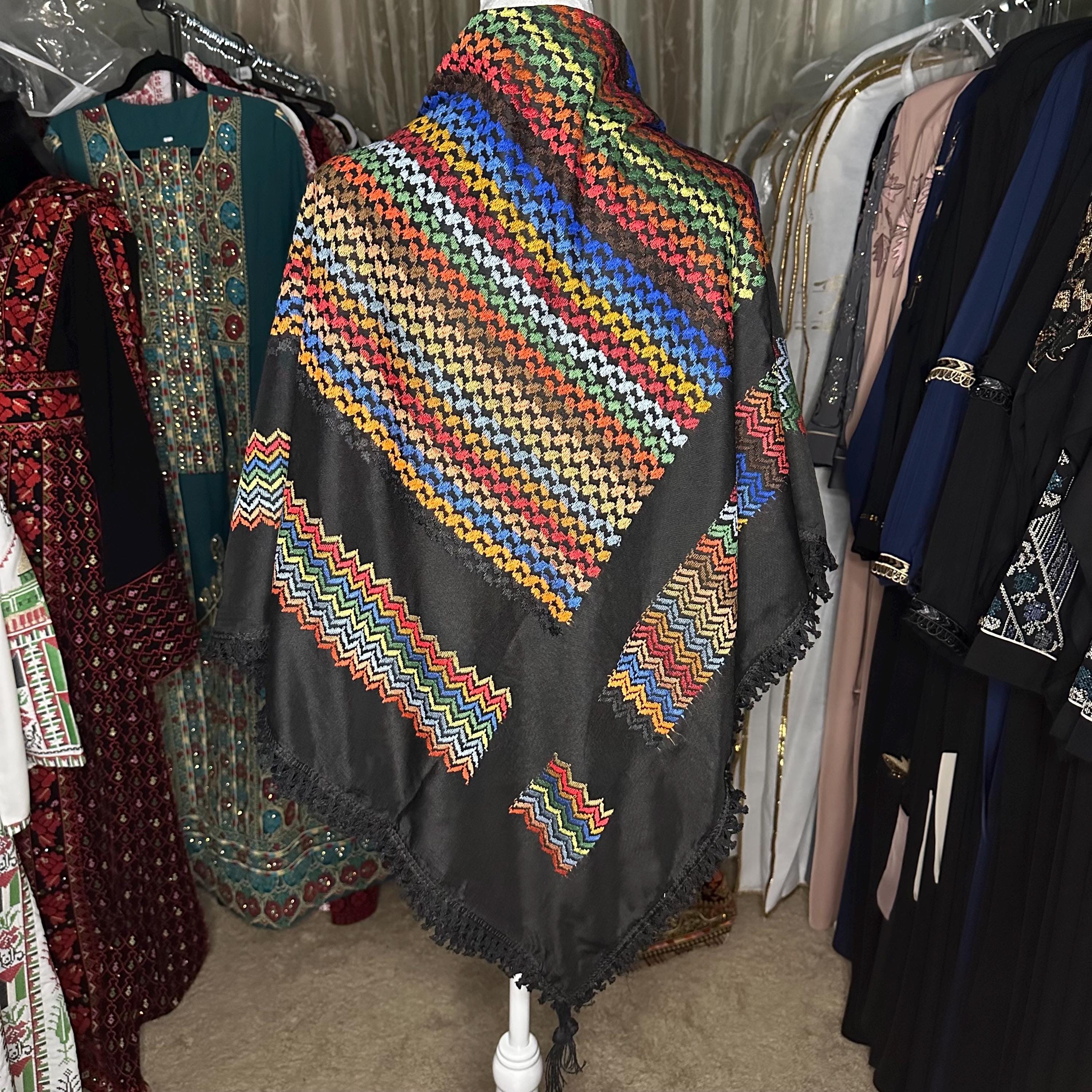 Traditional Keffiyeh/Hattah/shemagh scarf | made in Jordan | has a tassel | made for everyone | worn as a head scarf