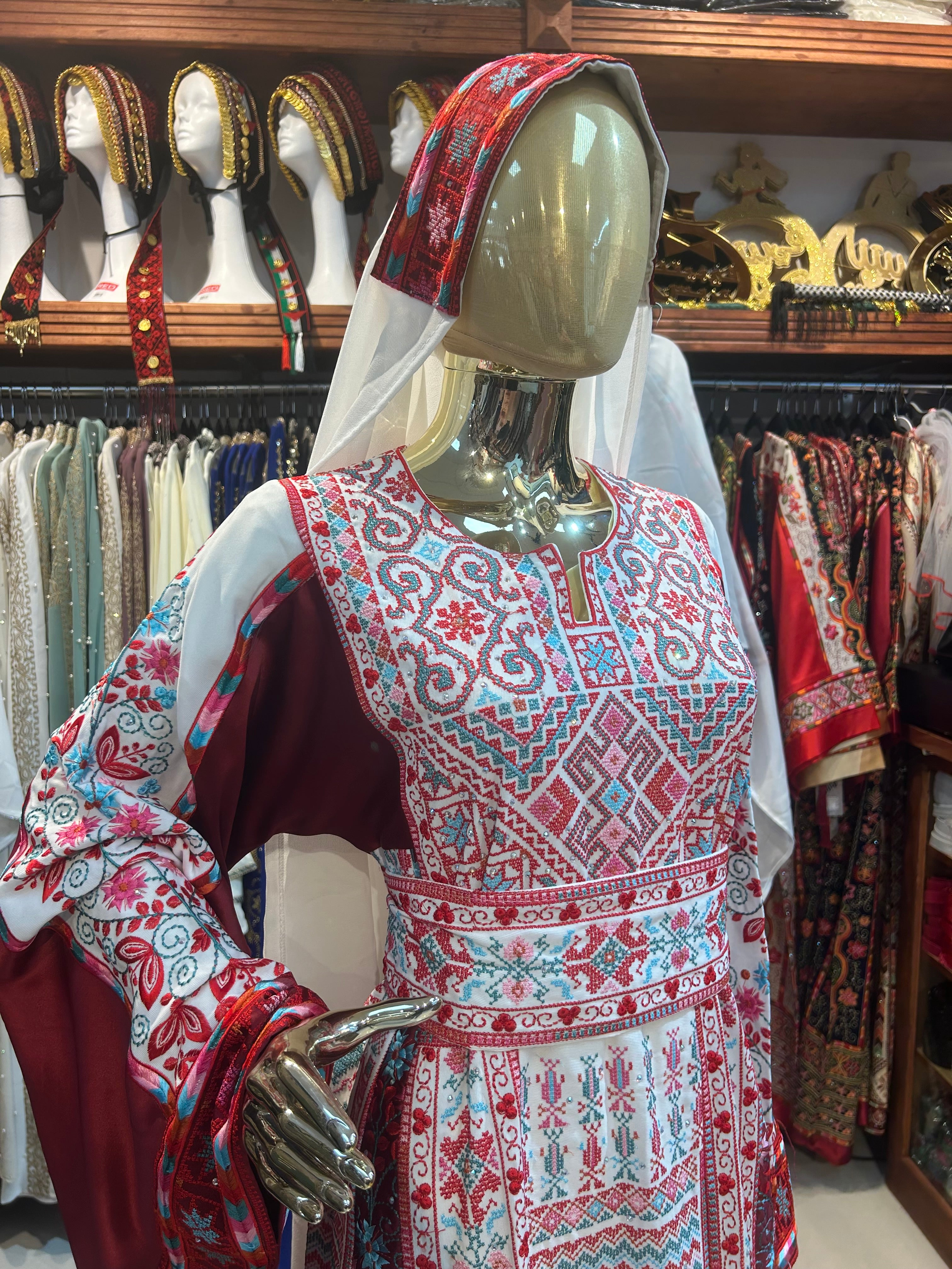 Mixed Colored Red Thobe