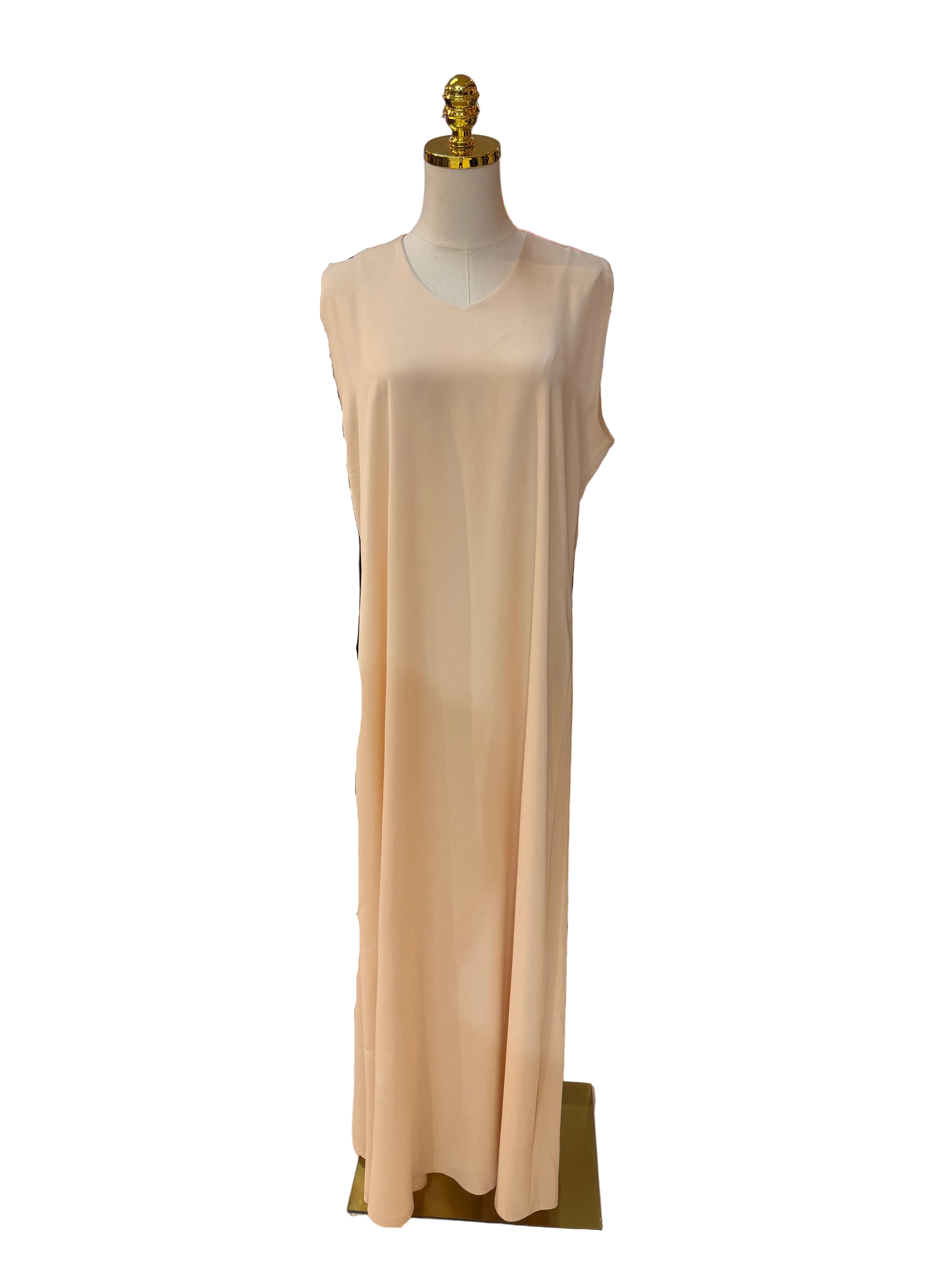Elegant Black & Tan 2-Piece Abaya