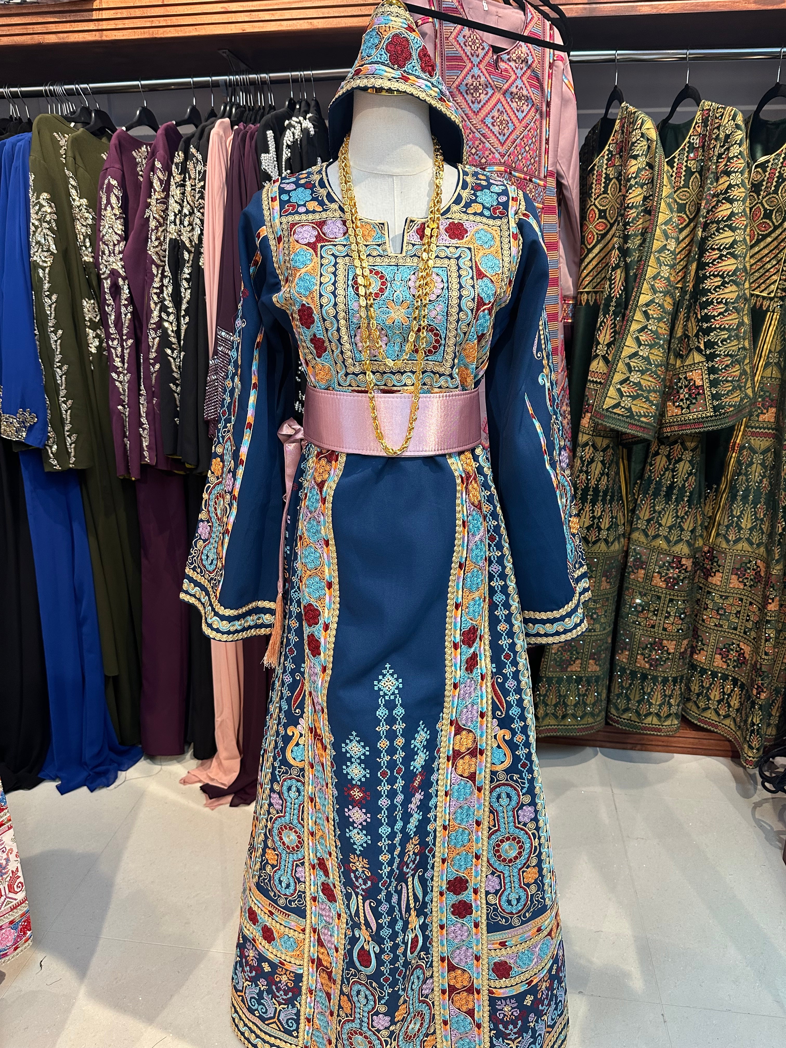 Blue Malaka Thobe