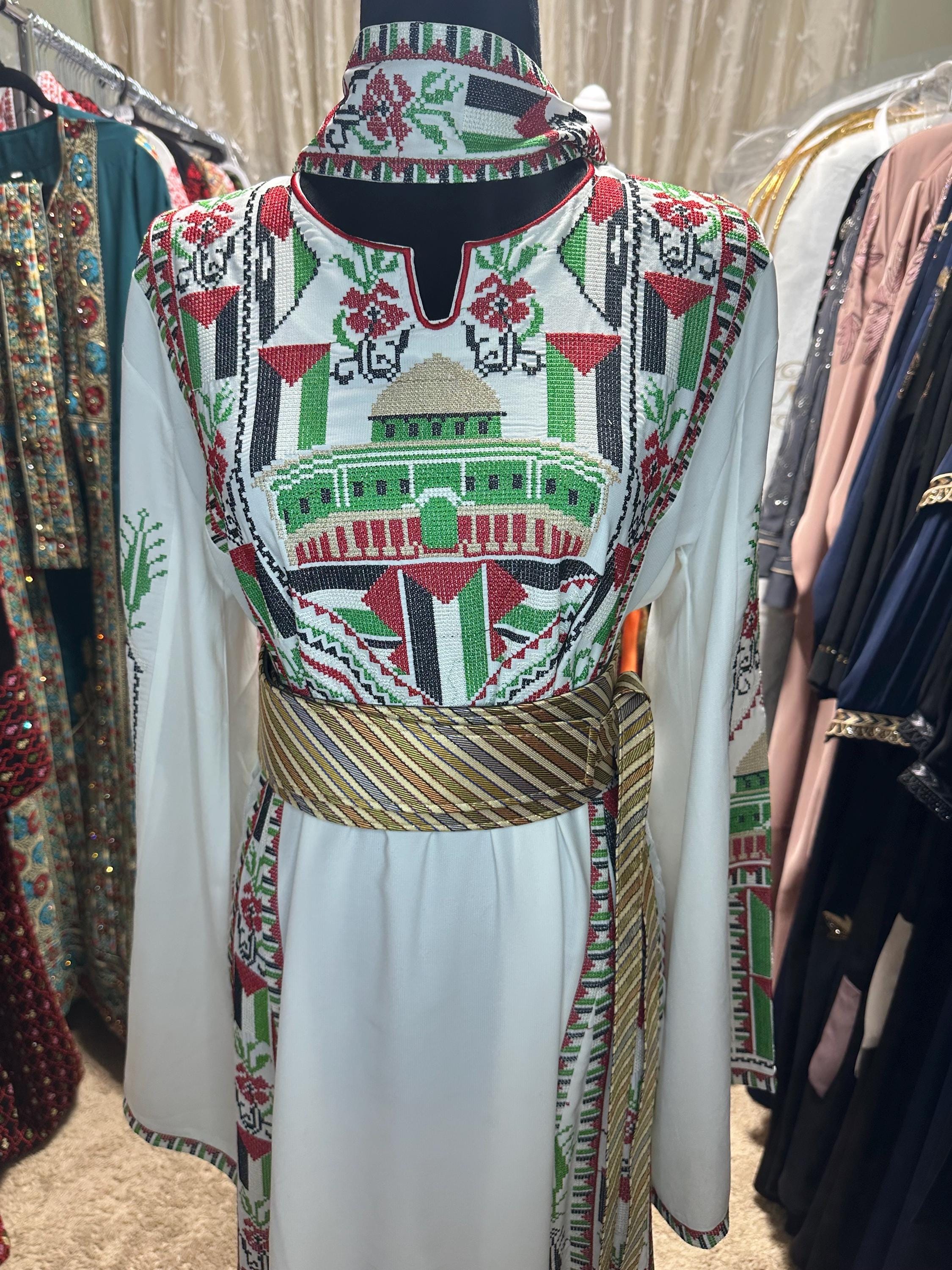 Stylish embroidered Kashmir Thobe Belt | 47 inch long