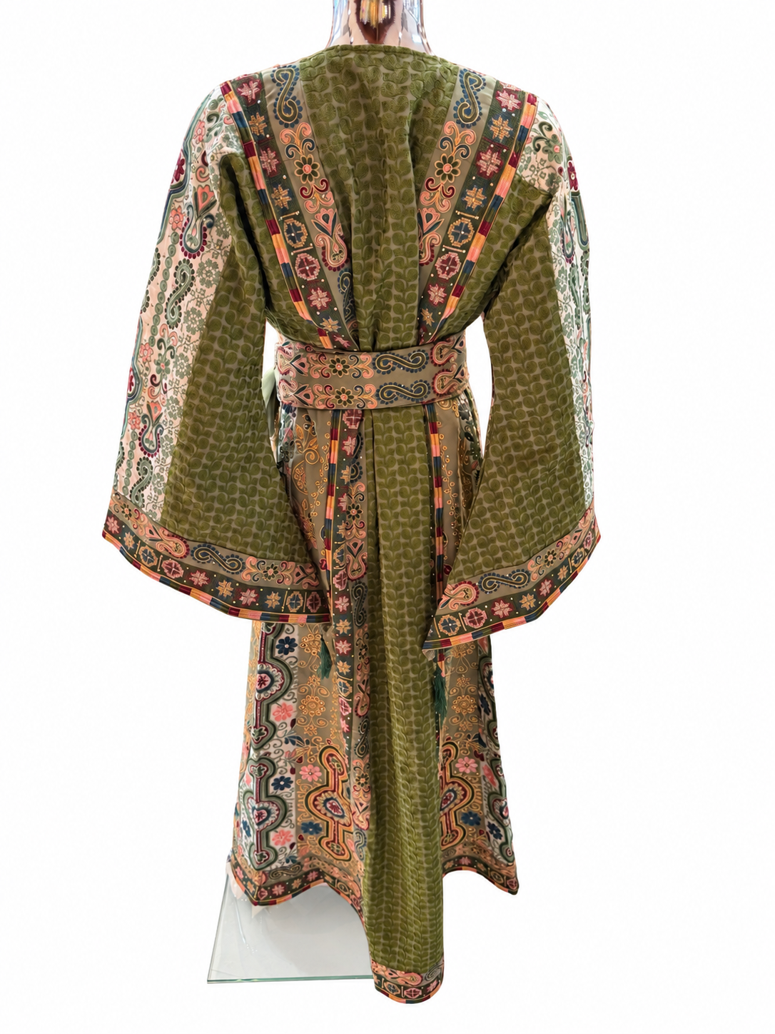 Elegant Olive Blossom Thobe
