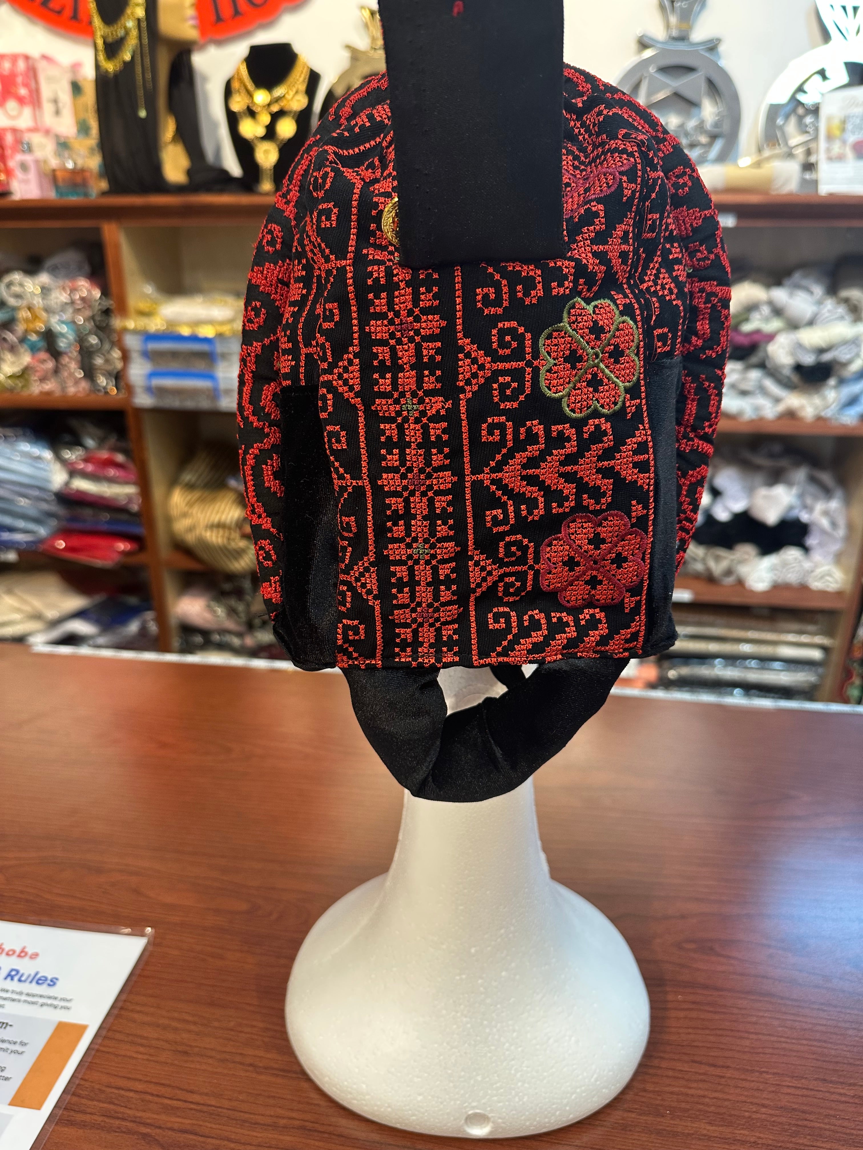 Embroidered Awka with Hand Stitched Coins