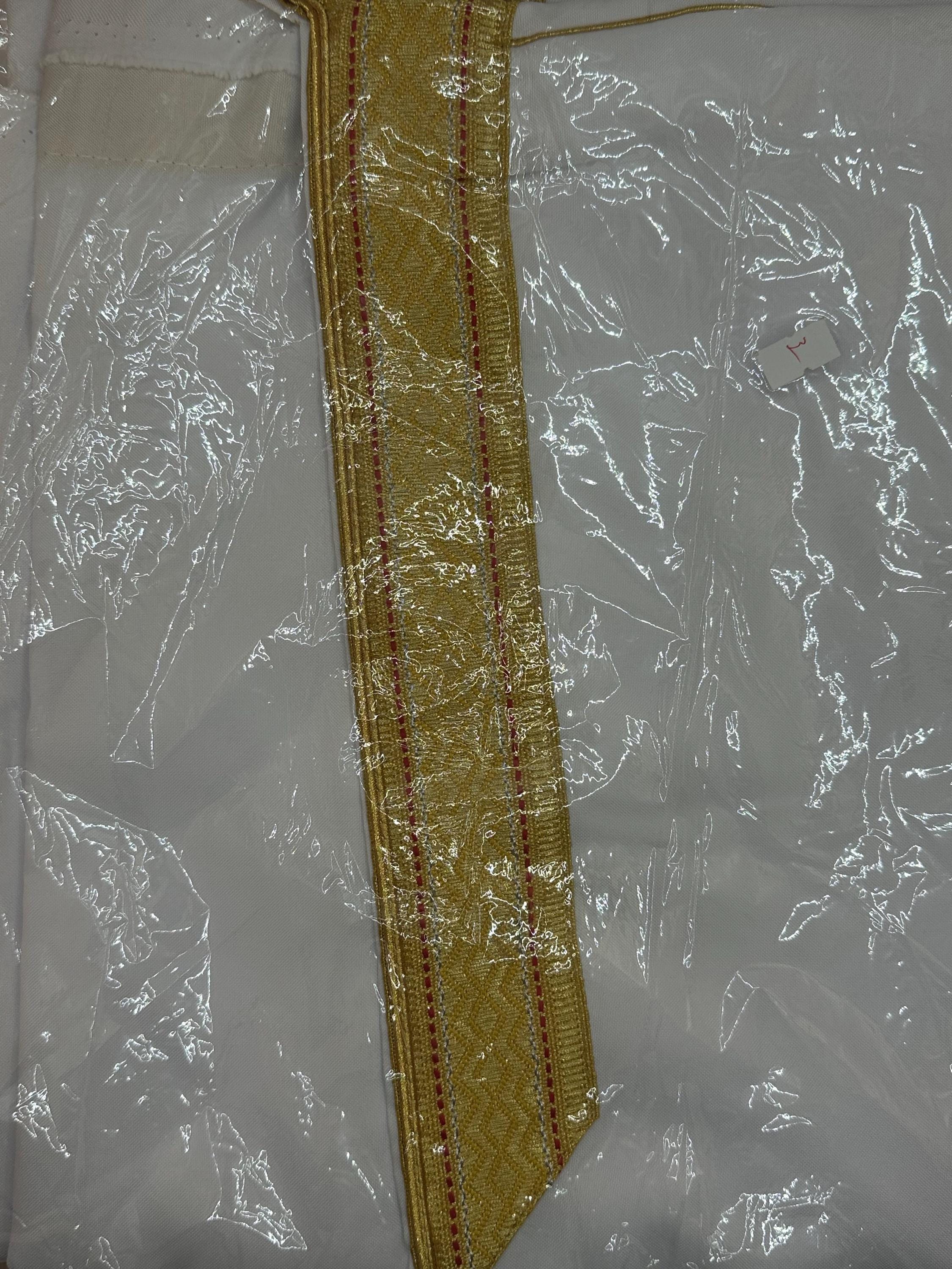 Men's Abaya (Bisht) - White Arab Cloak | 149cm/58inch