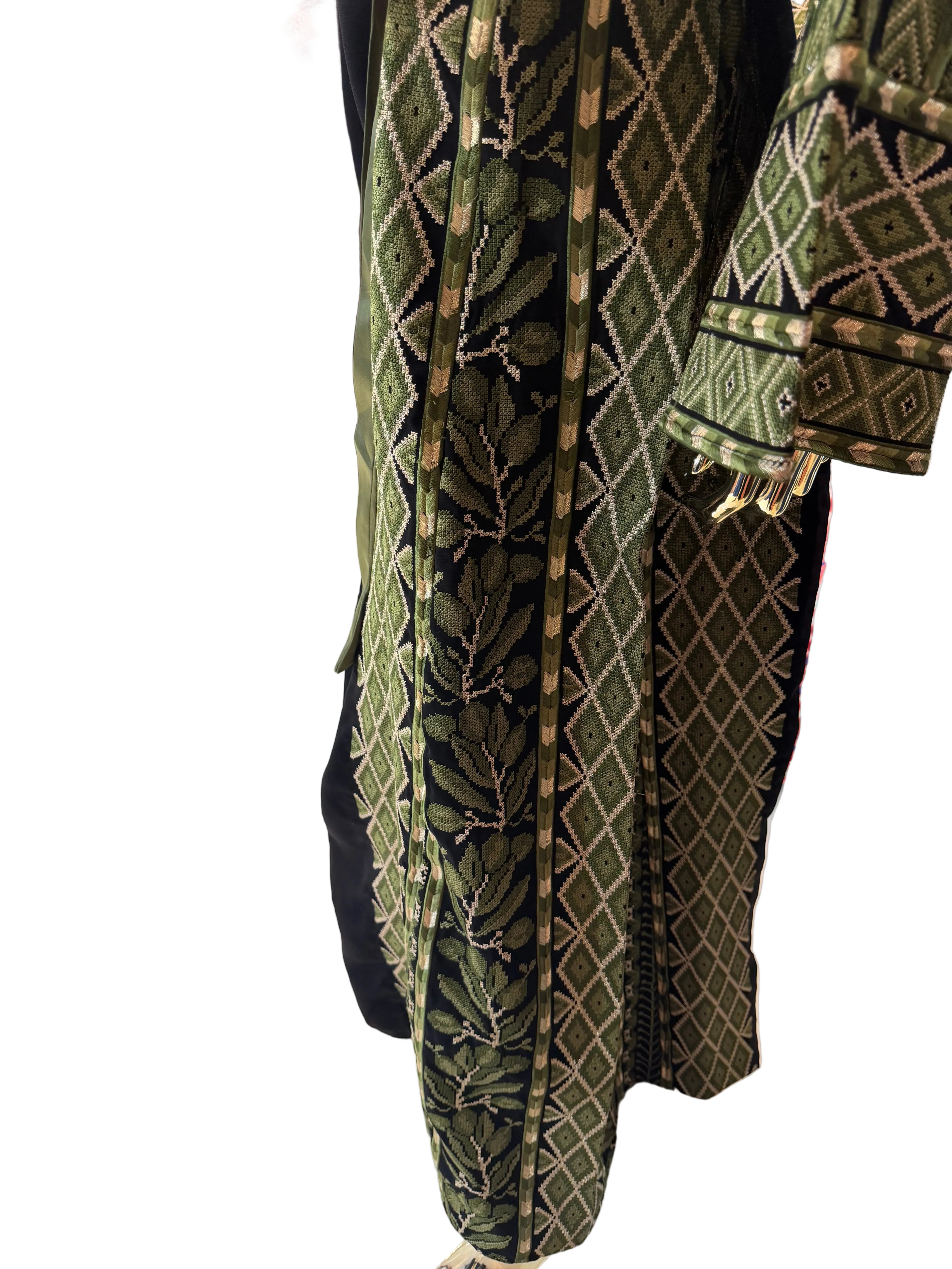 Green & Black Olive Thobe