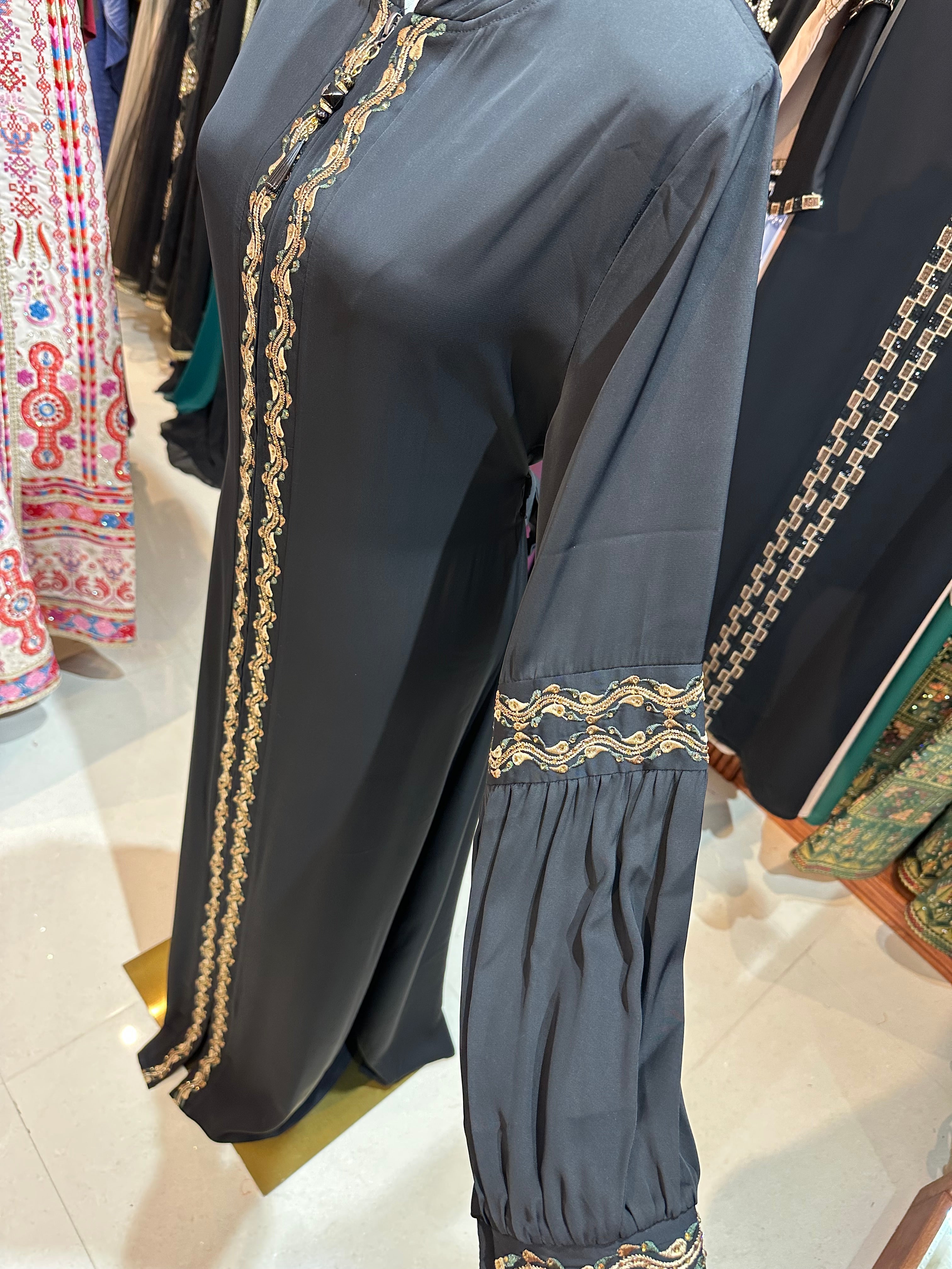 Elegant One-Piece Abaya W/ Hood