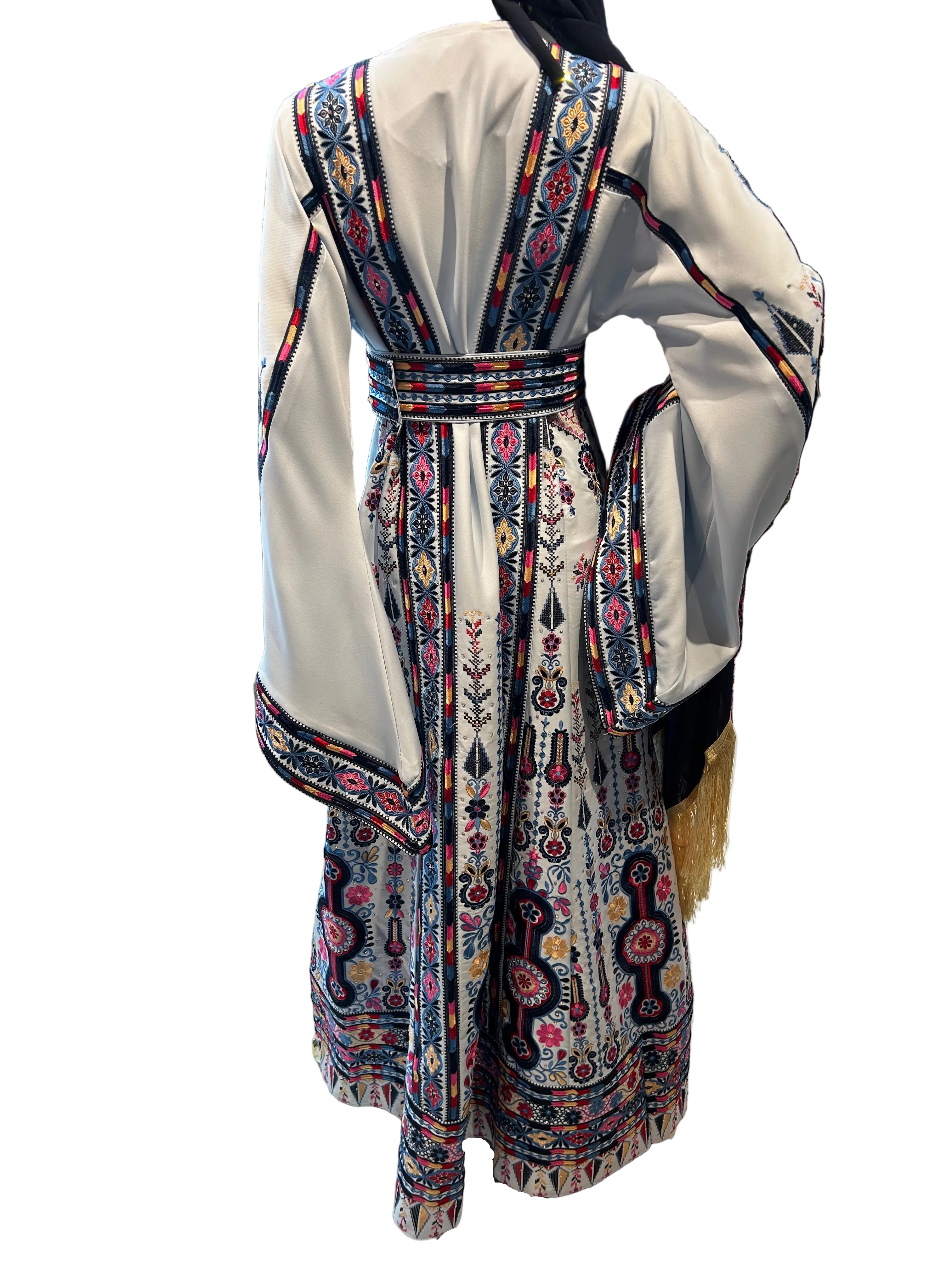 Elegant Pink Malaka Thobe W/Shall