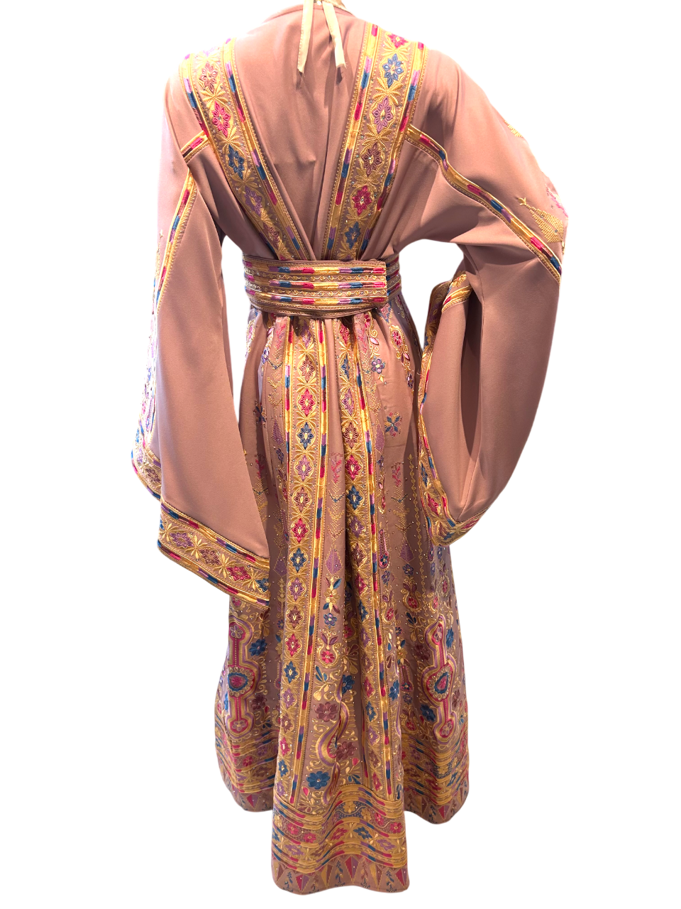 Elegant Pink Malaka Thobe W/Shall