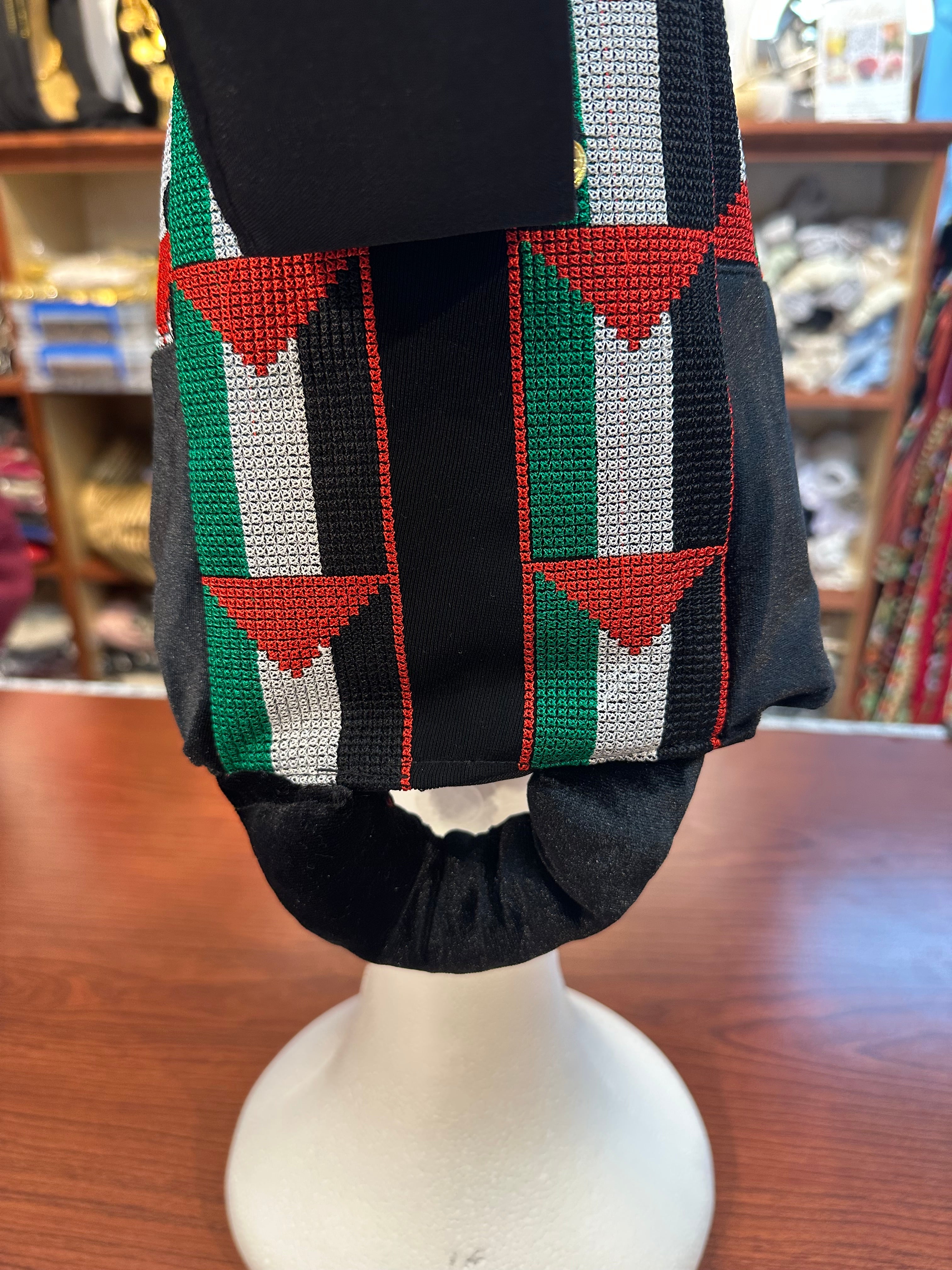 Embroidered Awka with Hand Stitched Coins