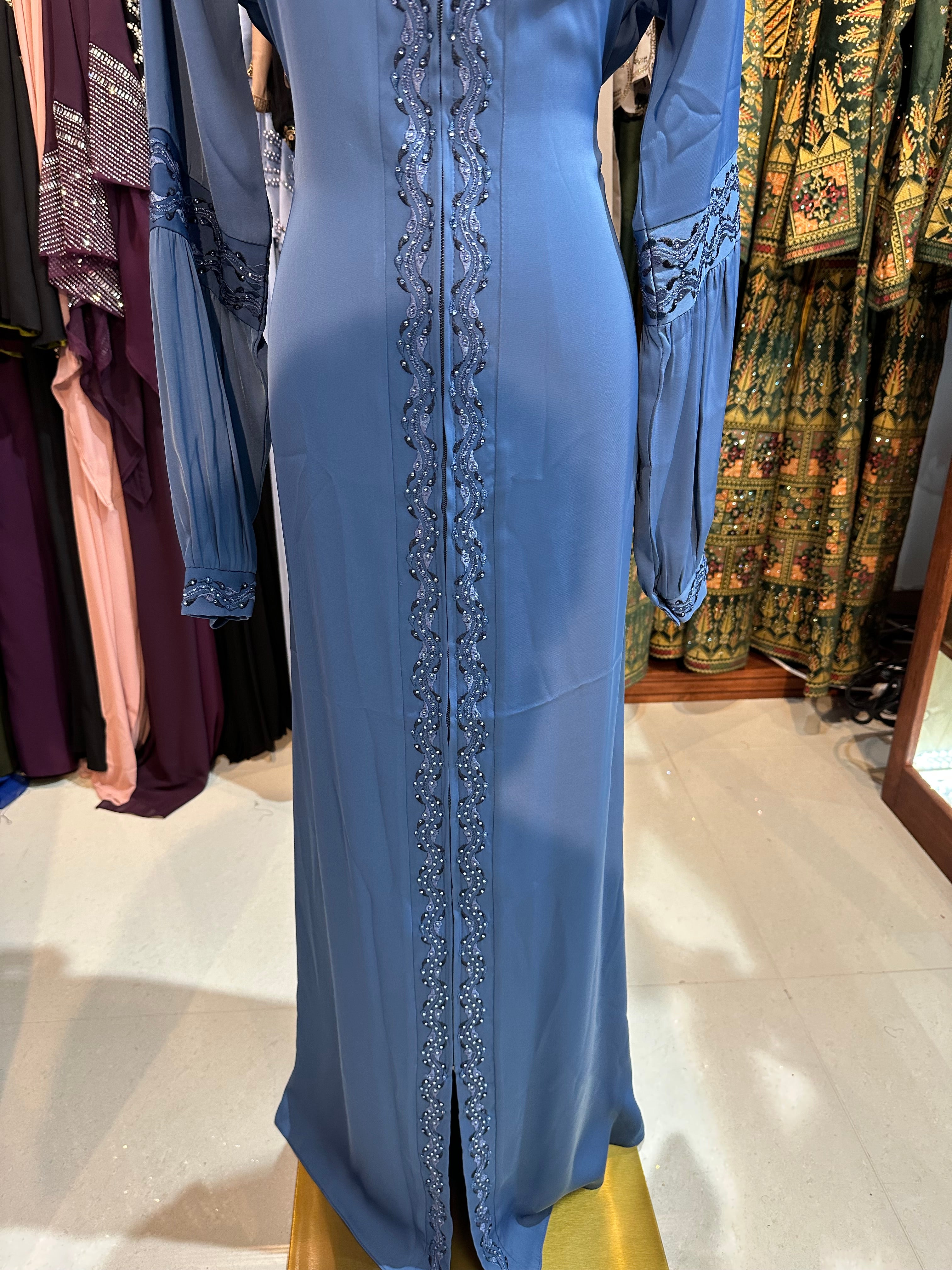 Elegant One-Piece Abaya W/ Hood