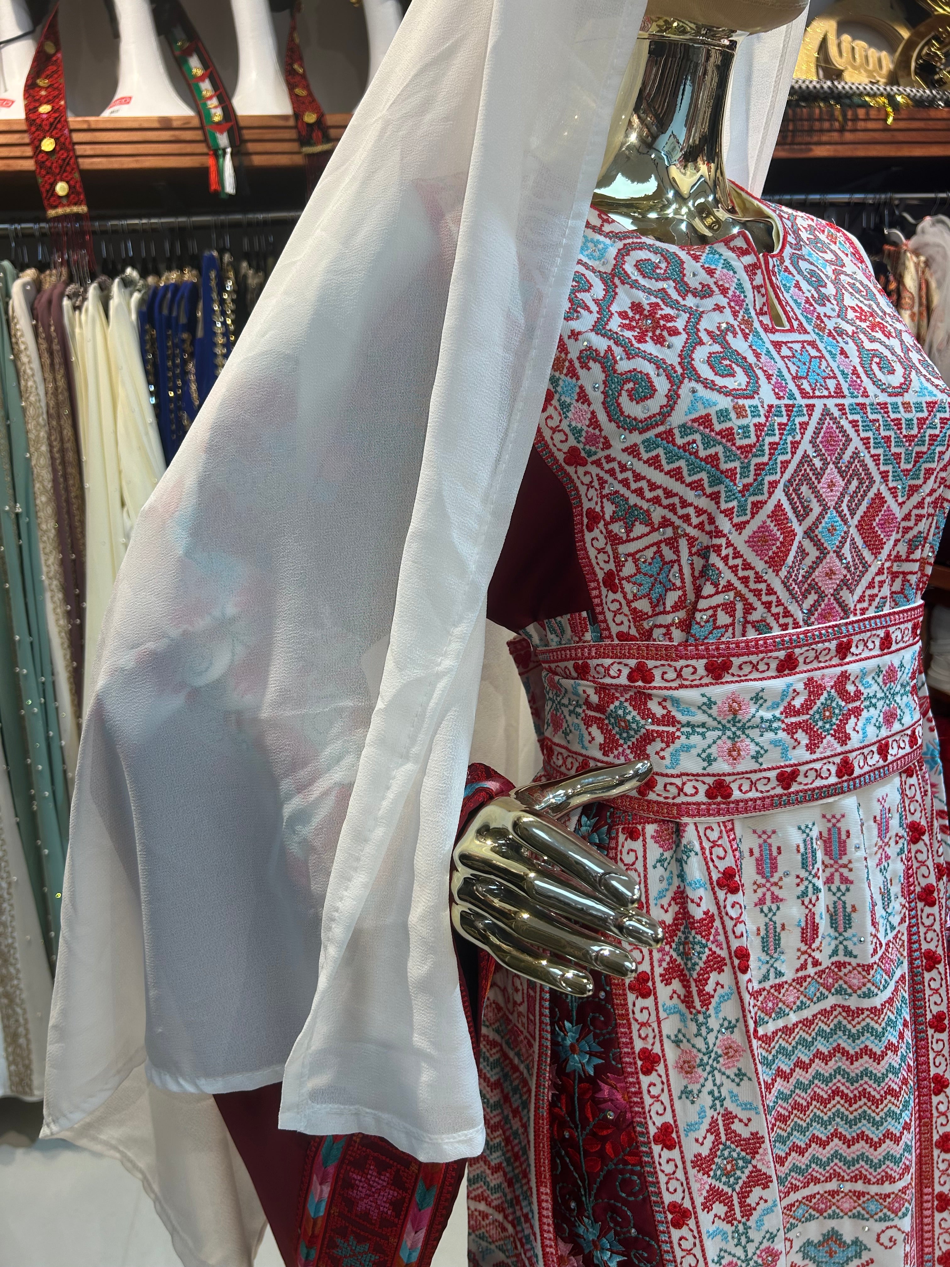 Mixed Colored Red Thobe