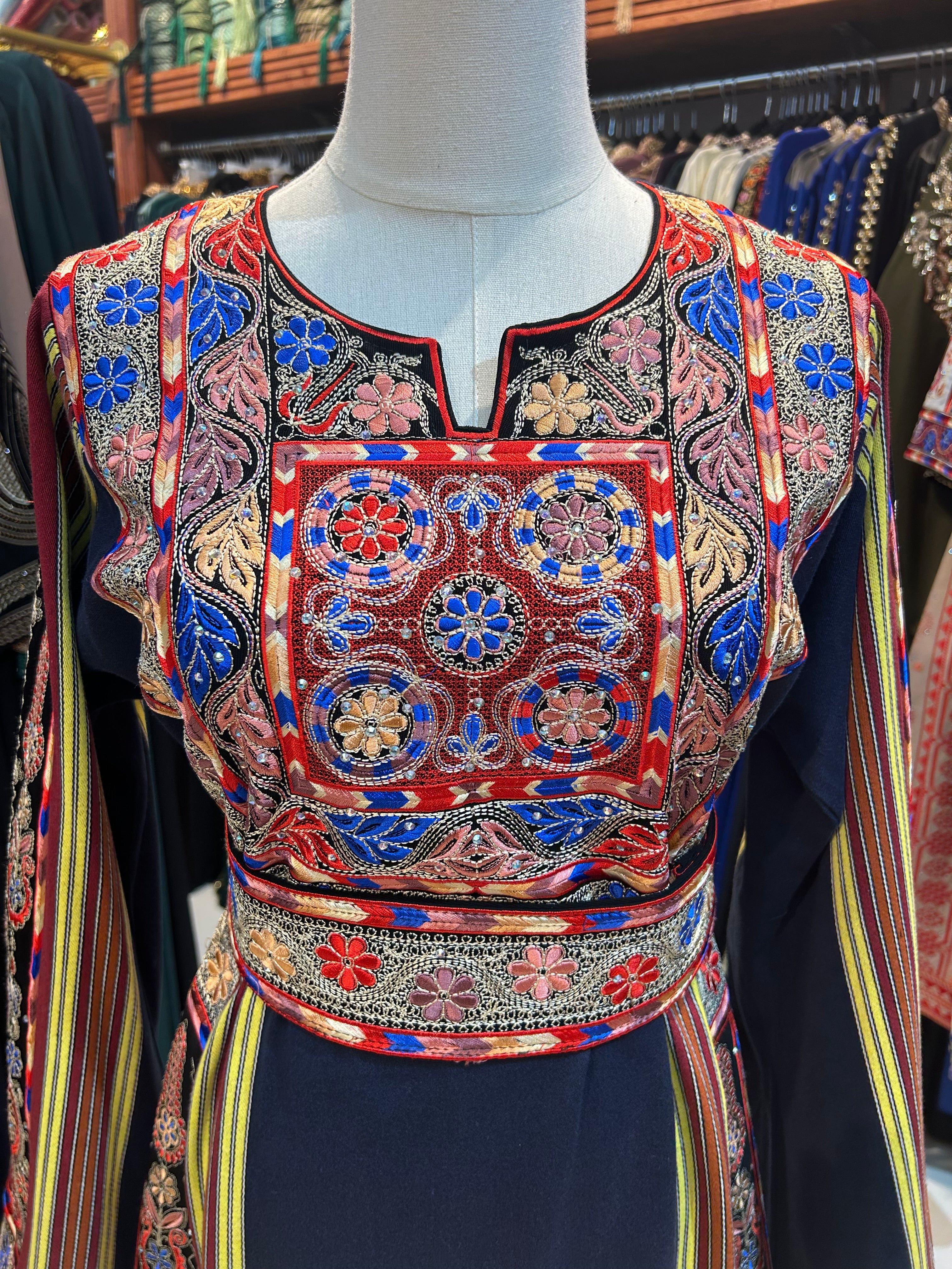 Dark Blue Majdalawi Thobe