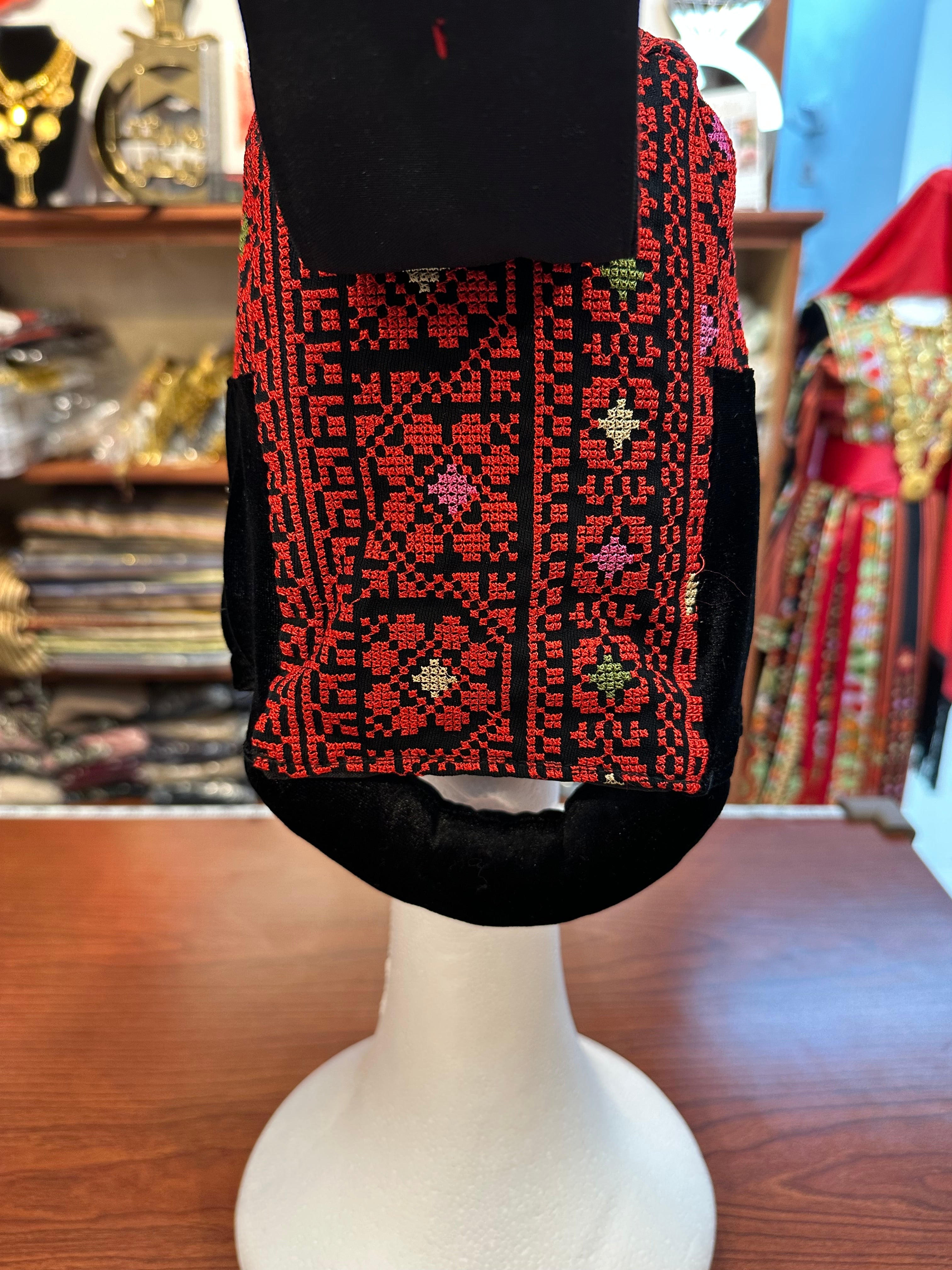 Embroidered Awka with Hand Stitched Coins