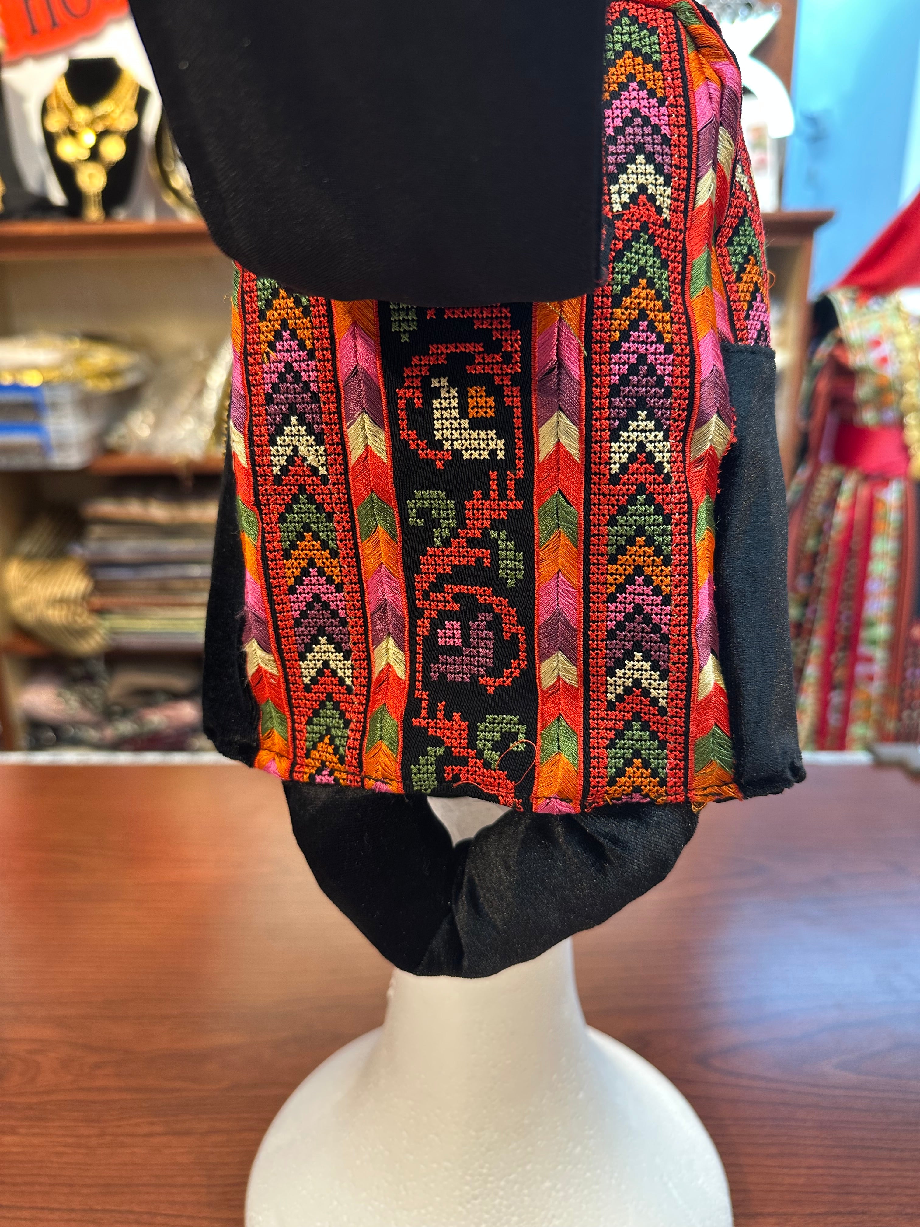 Embroidered Awka with Hand Stitched Coins