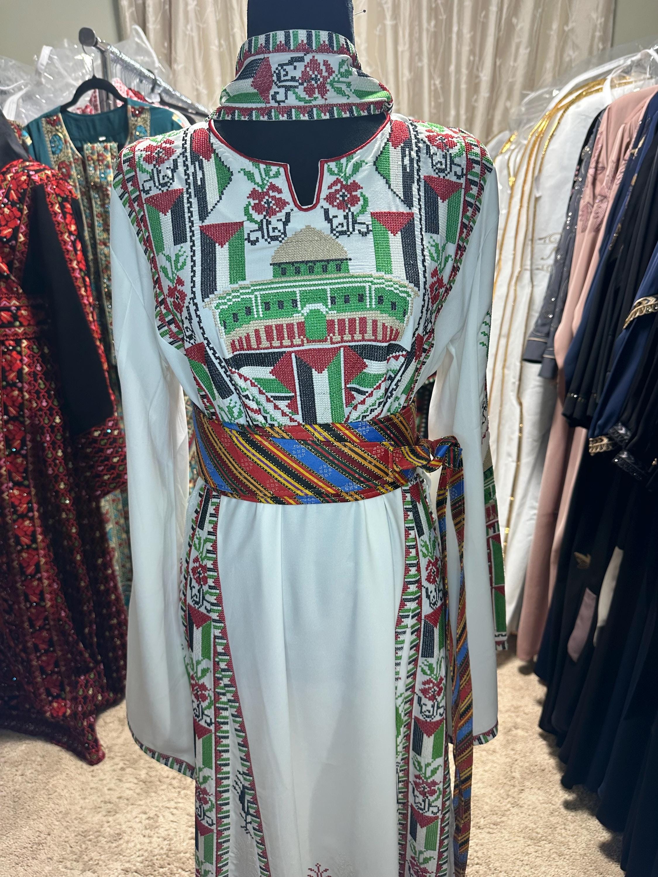 Stylish embroidered Kashmir Thobe Belt | 47 inch long