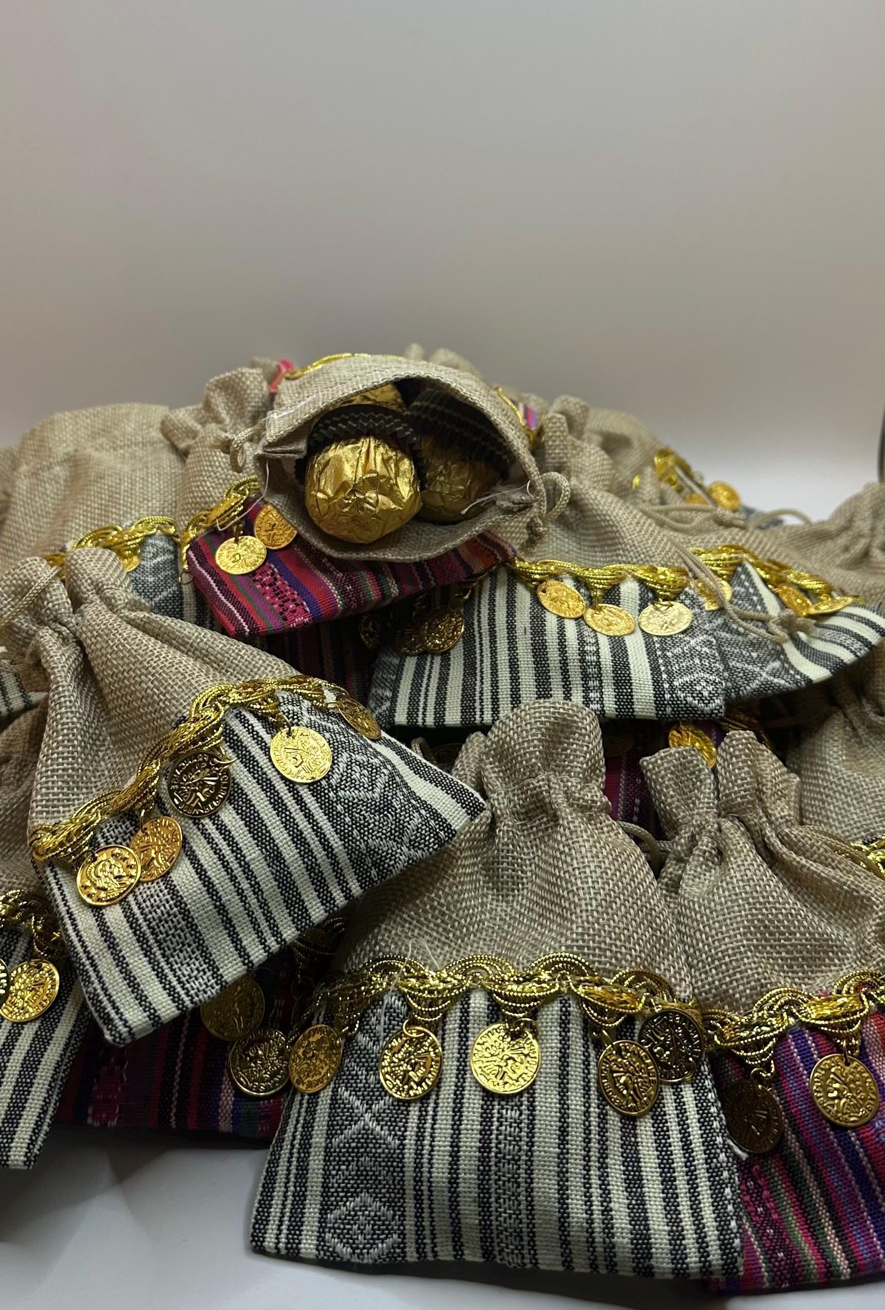 Henna Favor Gift Bags | Comes in a set of 12 | perfect for Henna Party’s, Wedding’s, Bridal showers & more | Candy is not included.